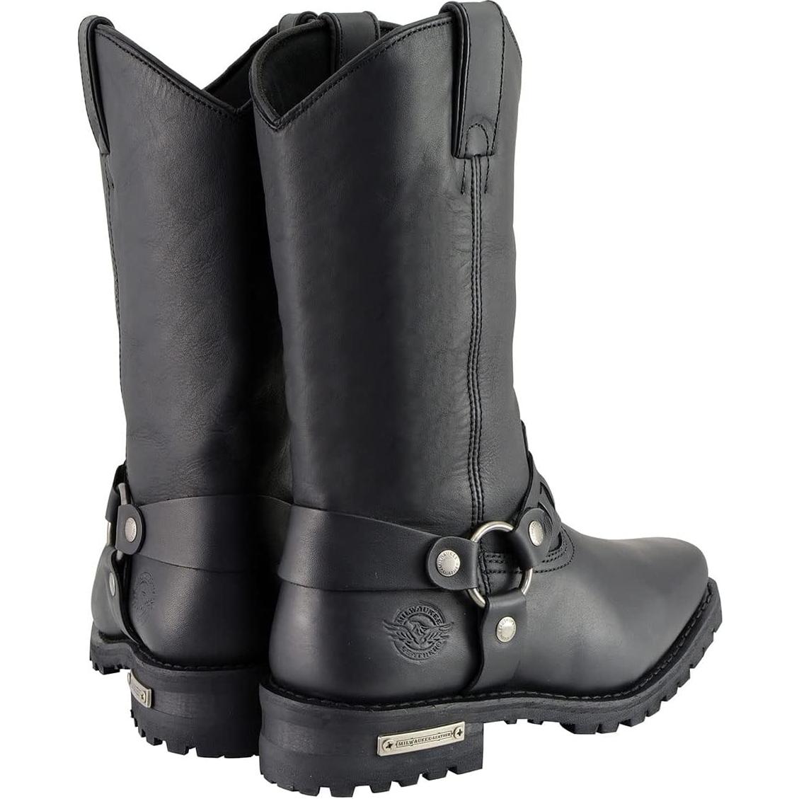 Botas de Motocicleta de Cuero Milwaukee MBM9015 11" Negras