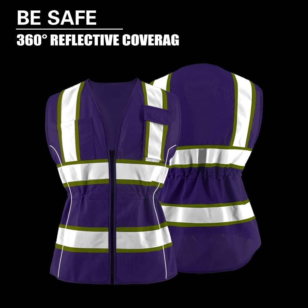 Chaleco Reflectante OPLERAI para Mujeres 5XL Alta Visibilidad