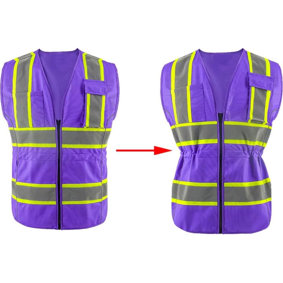 Chaleco Reflectante OPLERAI para Mujeres 5XL Alta Visibilidad