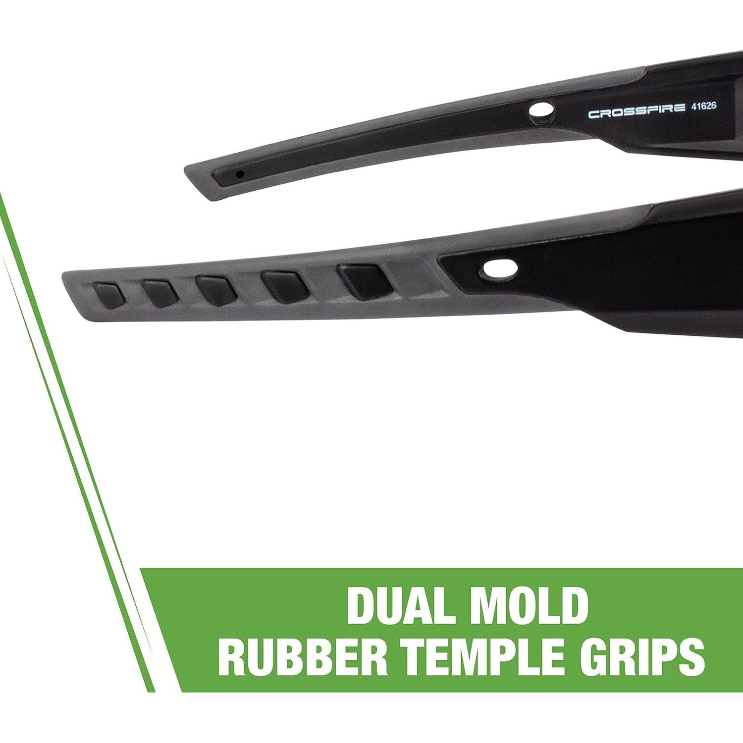 Gafas de Seguridad Crossfire Cumulus Negro Mate Espejo Azul