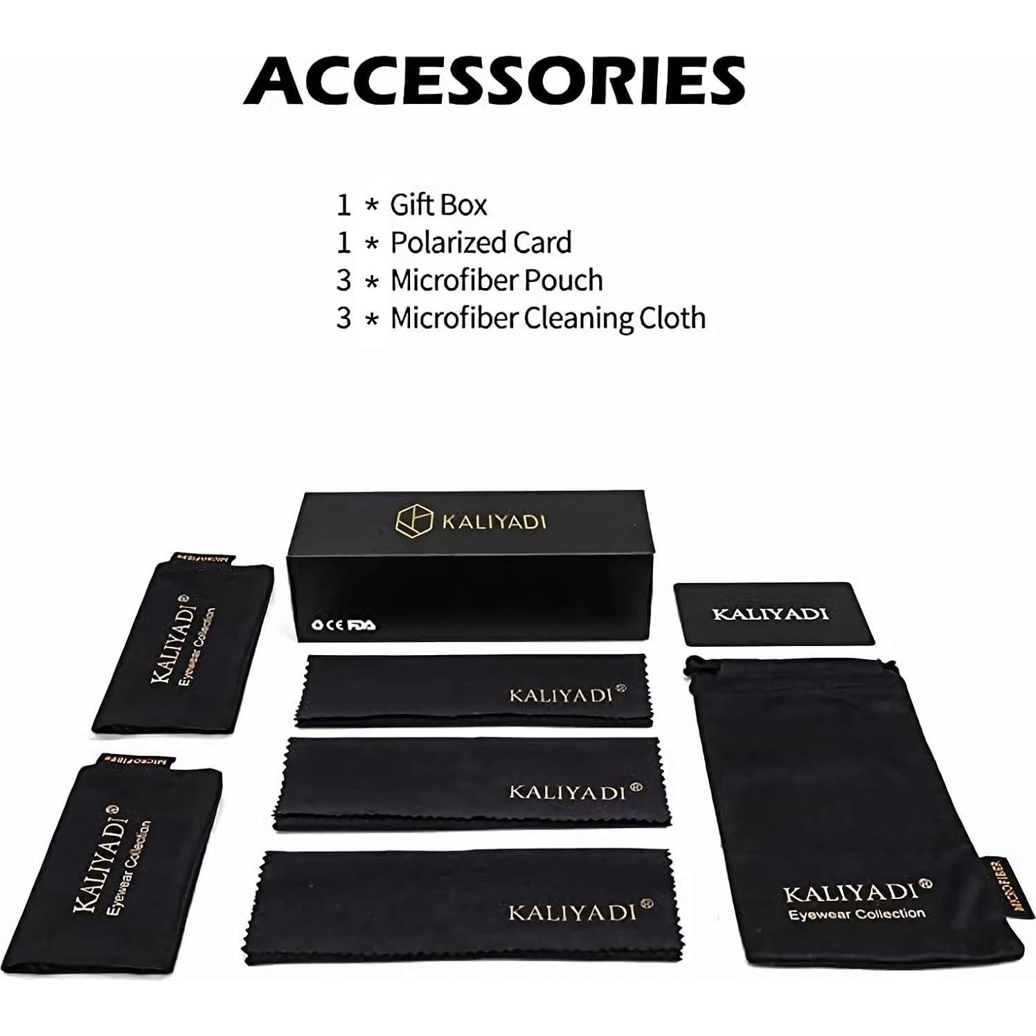 Gafas de Sol Polarizadas KALIYADI 3 Paquete UV Protección