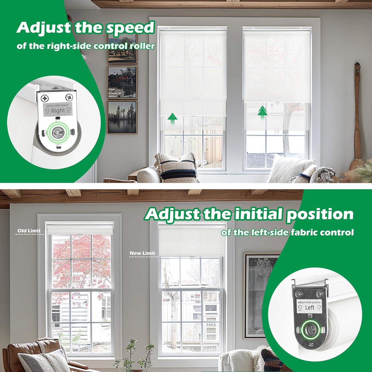 Cortina Roller Sin Cuerda LazBlinds 50.8x182.8cm Beige UV