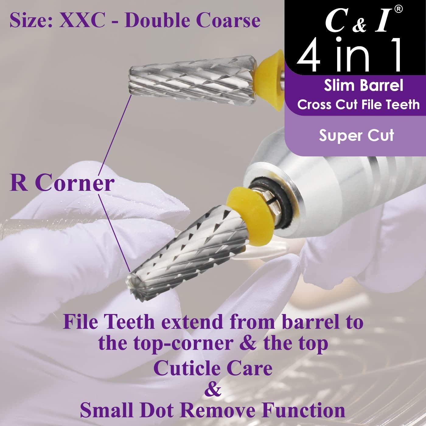 Broca de Uñas 4 en 1 C & I Super Corte Doble Grueso-XXC