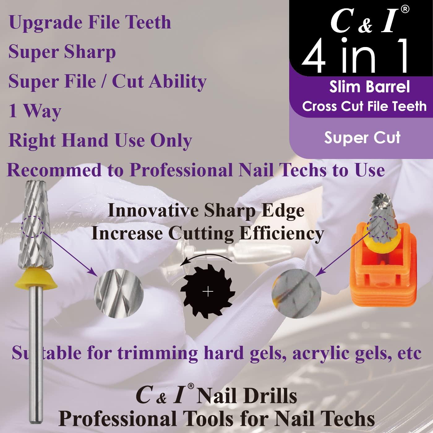 Broca de Uñas 4 en 1 C & I Super Corte Doble Grueso-XXC