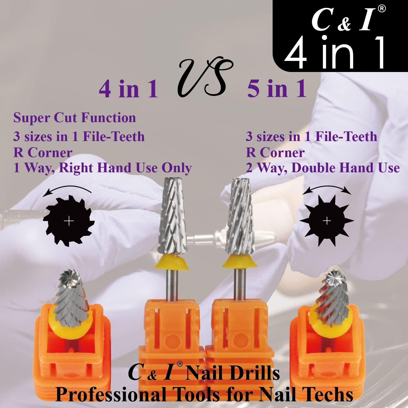 Broca de Uñas 4 en 1 C & I Super Corte Doble Grueso-XXC
