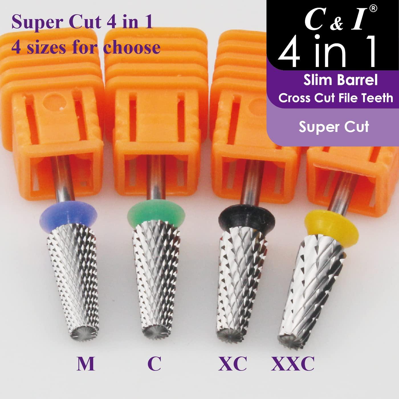 Broca de Uñas 4 en 1 C & I Super Corte Doble Grueso-XXC