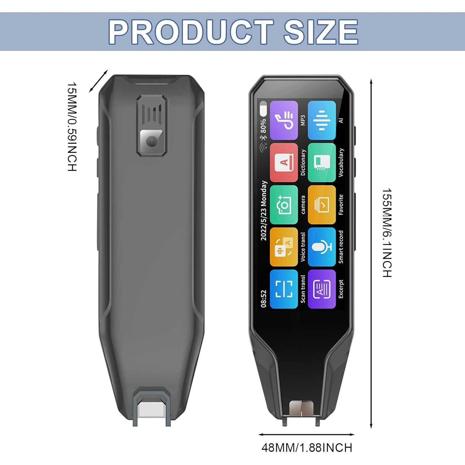 Lápiz Escáner ConBlom A - Traductor 112 Idiomas, Voz y Texto