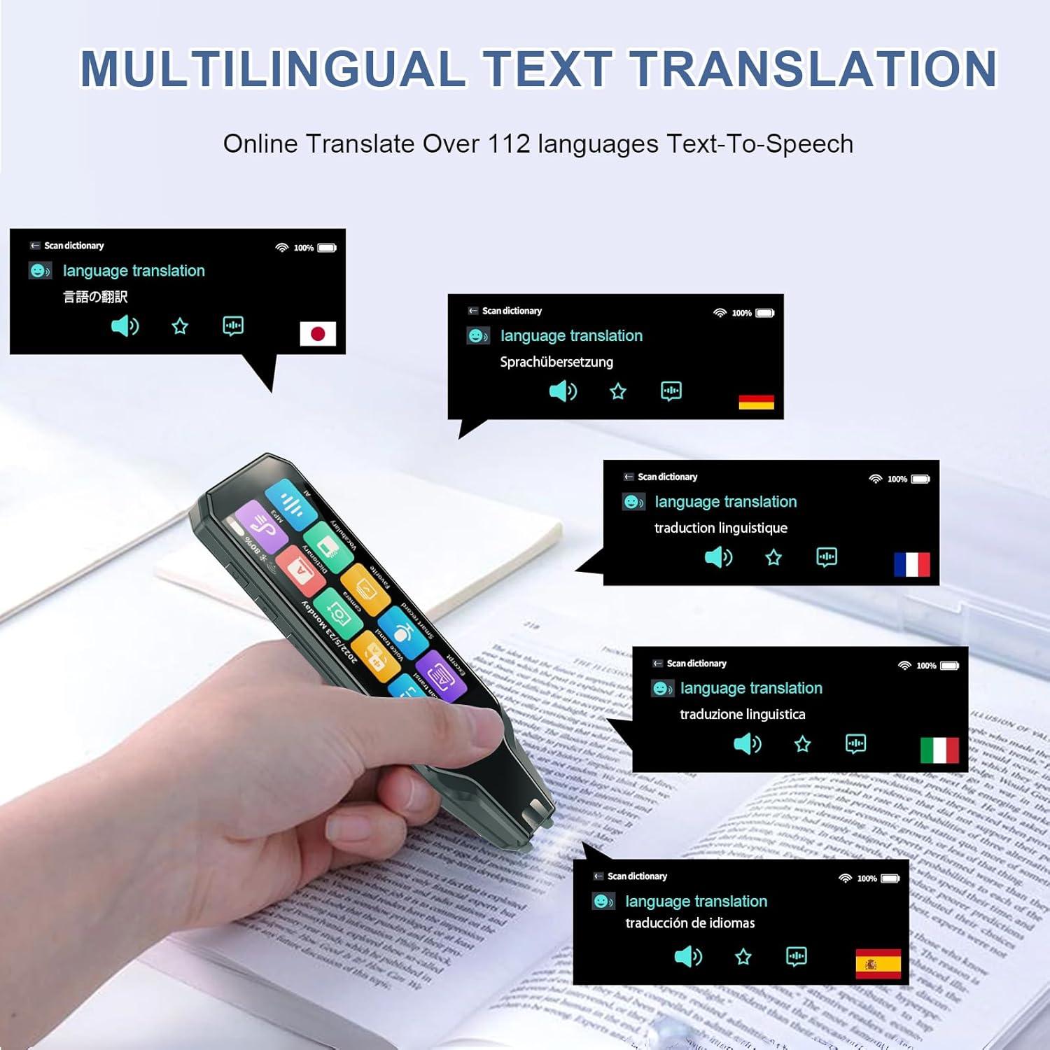 Lápiz Escáner ConBlom A - Traductor 112 Idiomas, Voz y Texto