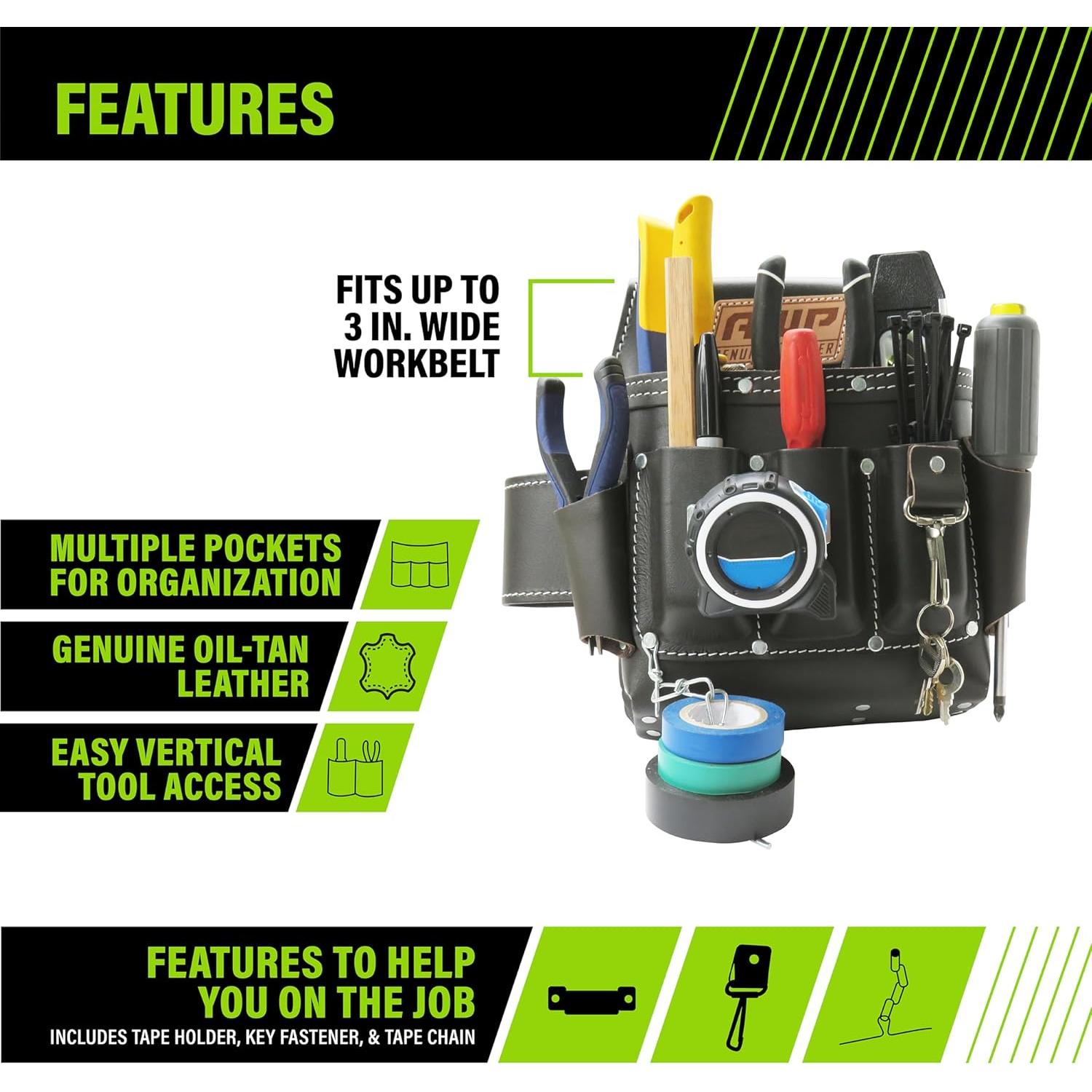 Bolsa de Herramientas AWP Organizer 7 Bolsillos Negra