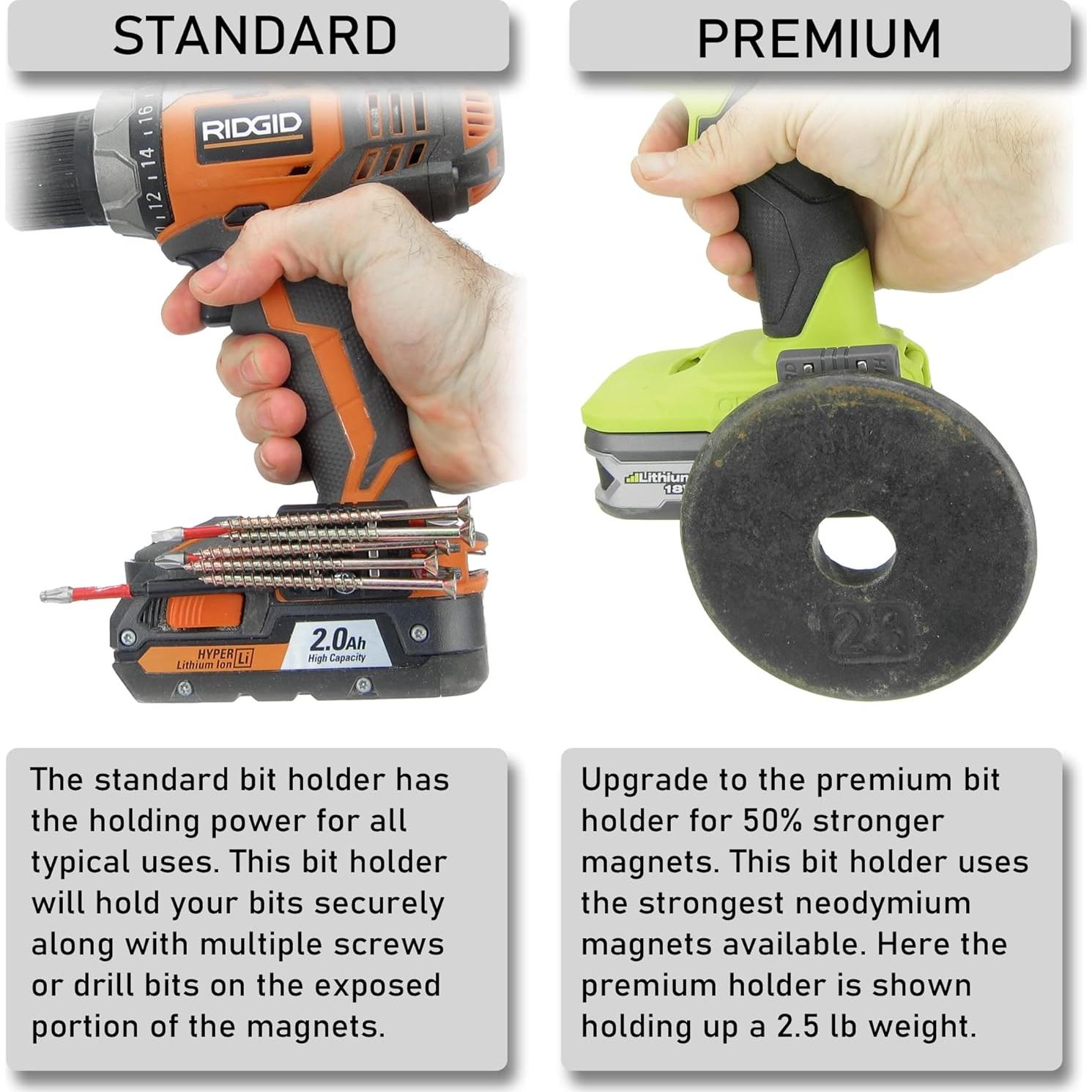 Soporte Magnético Halberd para Brocas - Paquete de 2