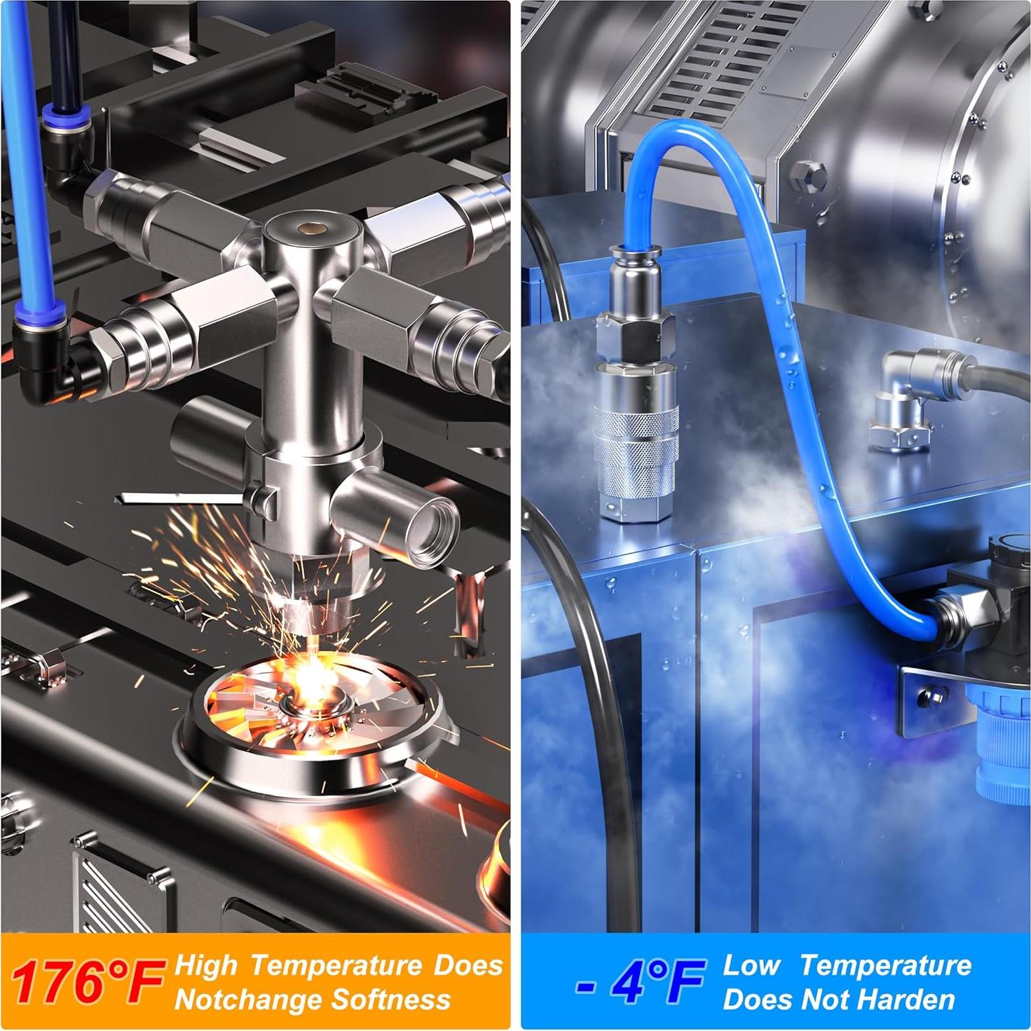 Tubo Neumático TAILONZ 1/4" OD Negro 60 metros