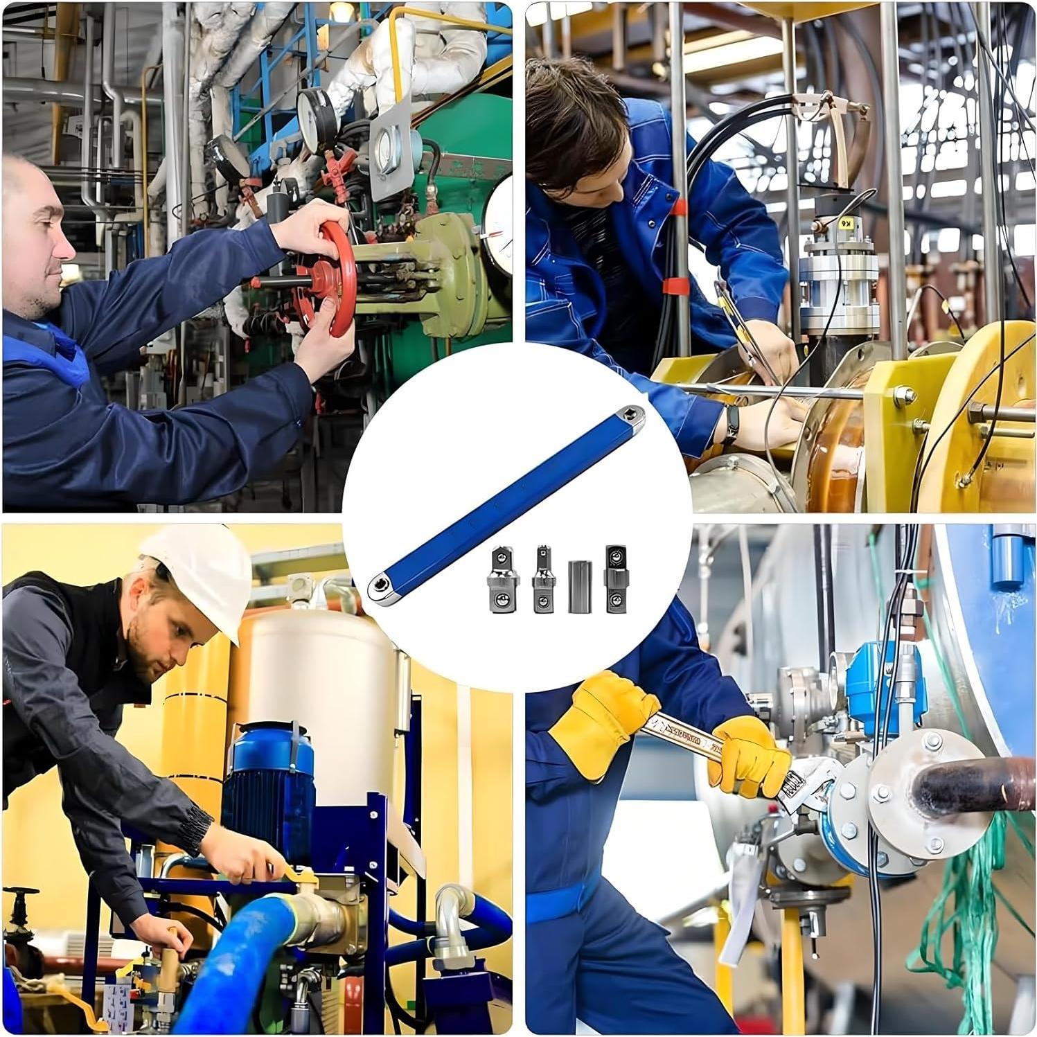 Llave de Extensión Offset RZKNIP 38.1 cm con Adaptadores