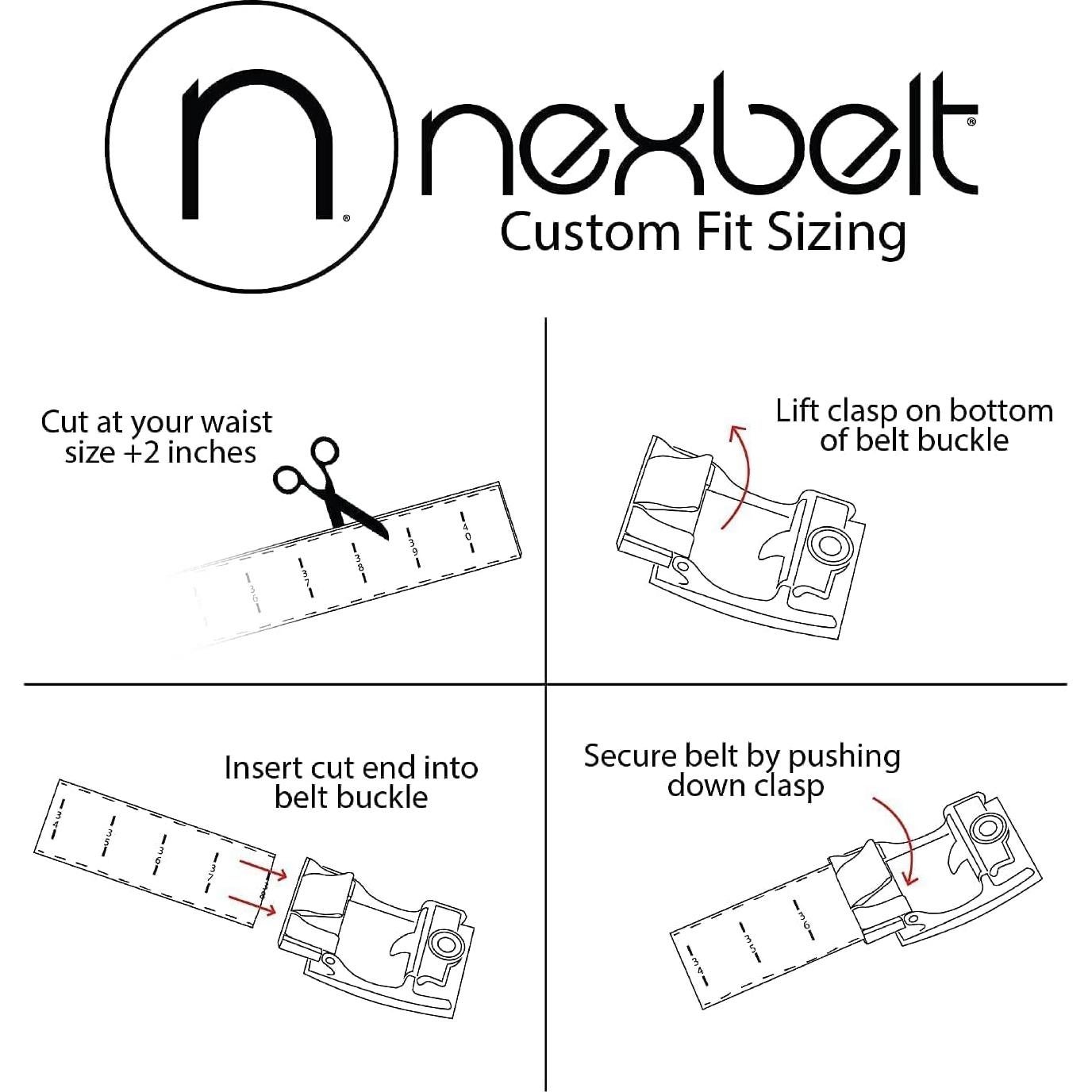 Cinturón Nexbelt EDC Supreme Appendix Negro 38mm Nylon