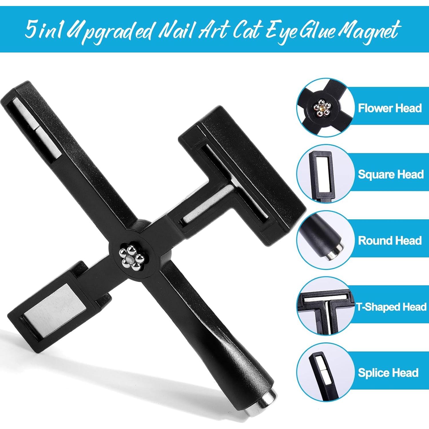 Varita Magnética para Uñas Vodolo 5 en 1 con Silicona