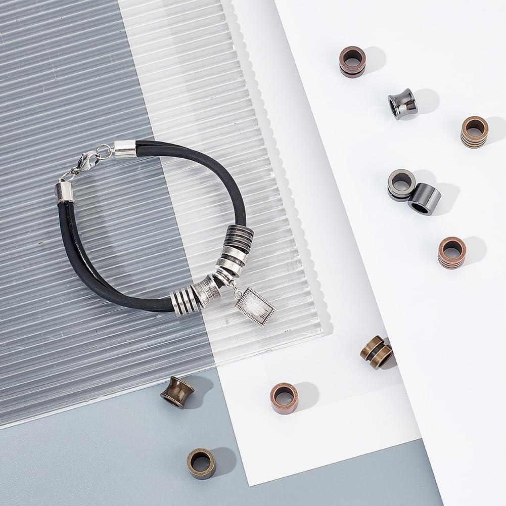 Cuentas de Acero Inoxidable UNICRAFTALE 16 Piezas 4 Colores