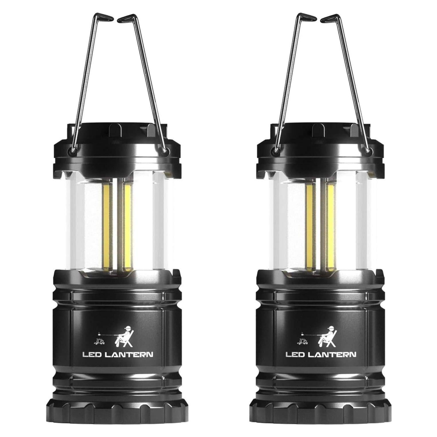 Linternas LED MalloMe Camping Plegables 350 Lúmenes - 2 Unidades