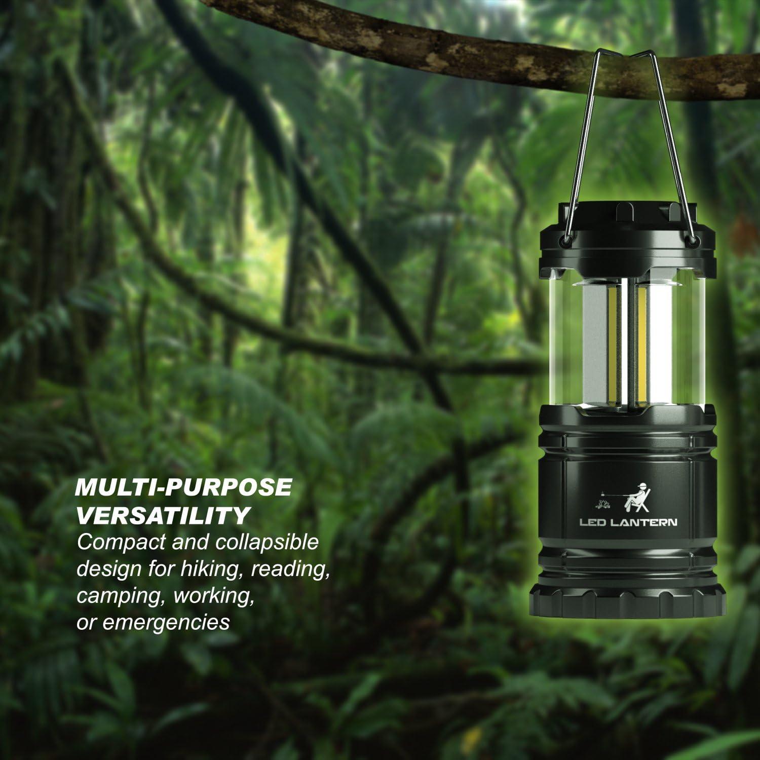 Linternas LED MalloMe Camping Plegables 350 Lúmenes - 2 Unidades