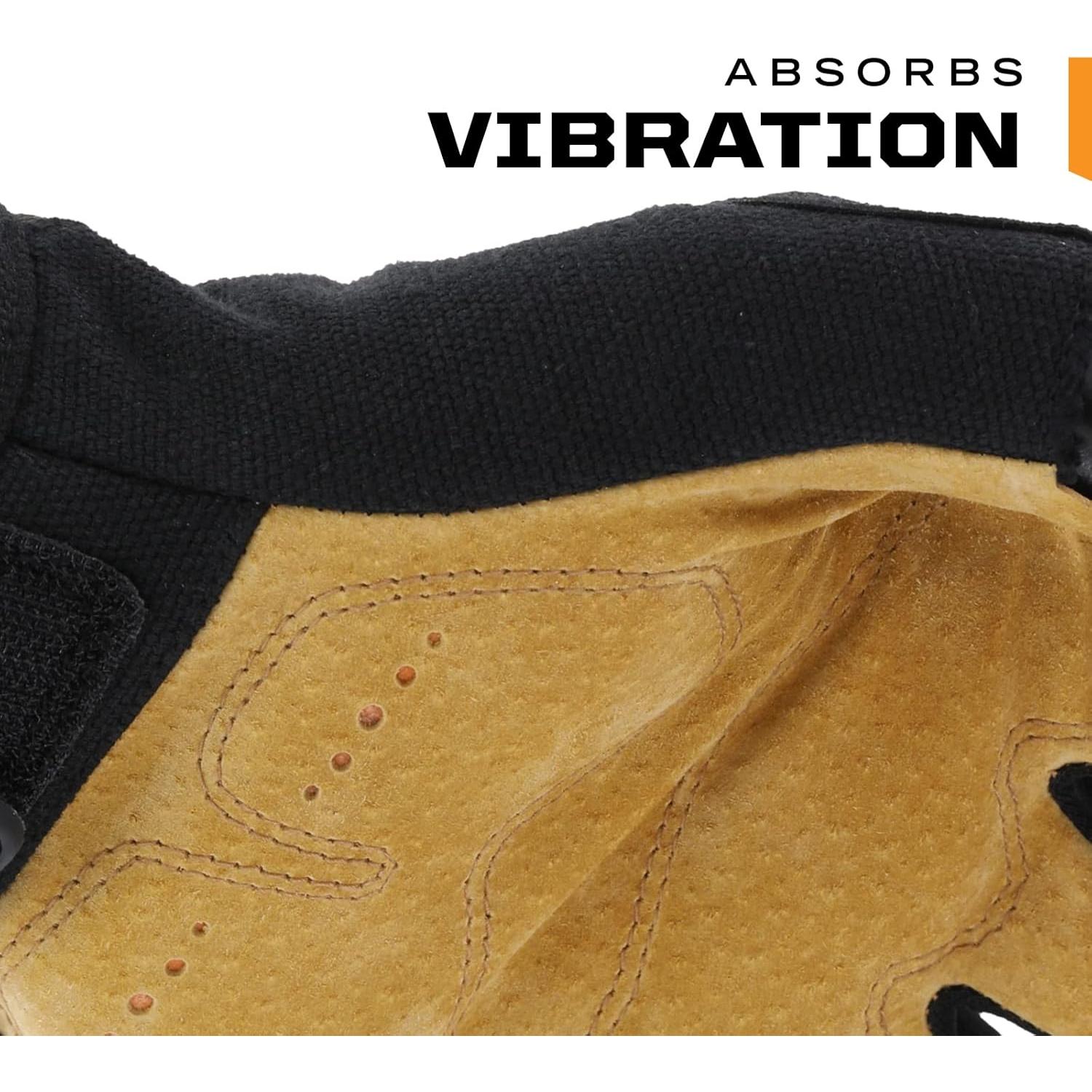 Guantes de Trabajo Mechanix Wear M-Pact Cuero Marrón Grande