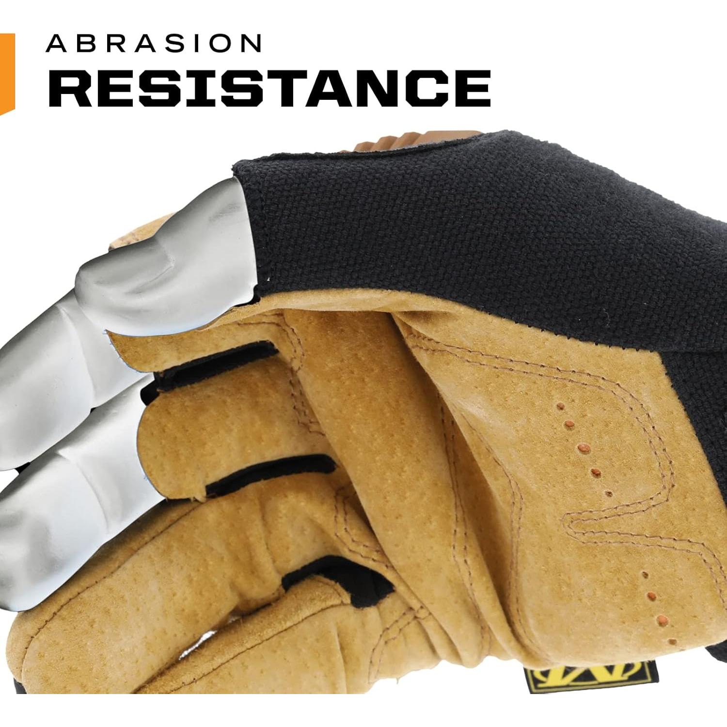 Guantes de Trabajo Mechanix Wear M-Pact Cuero Marrón Grande