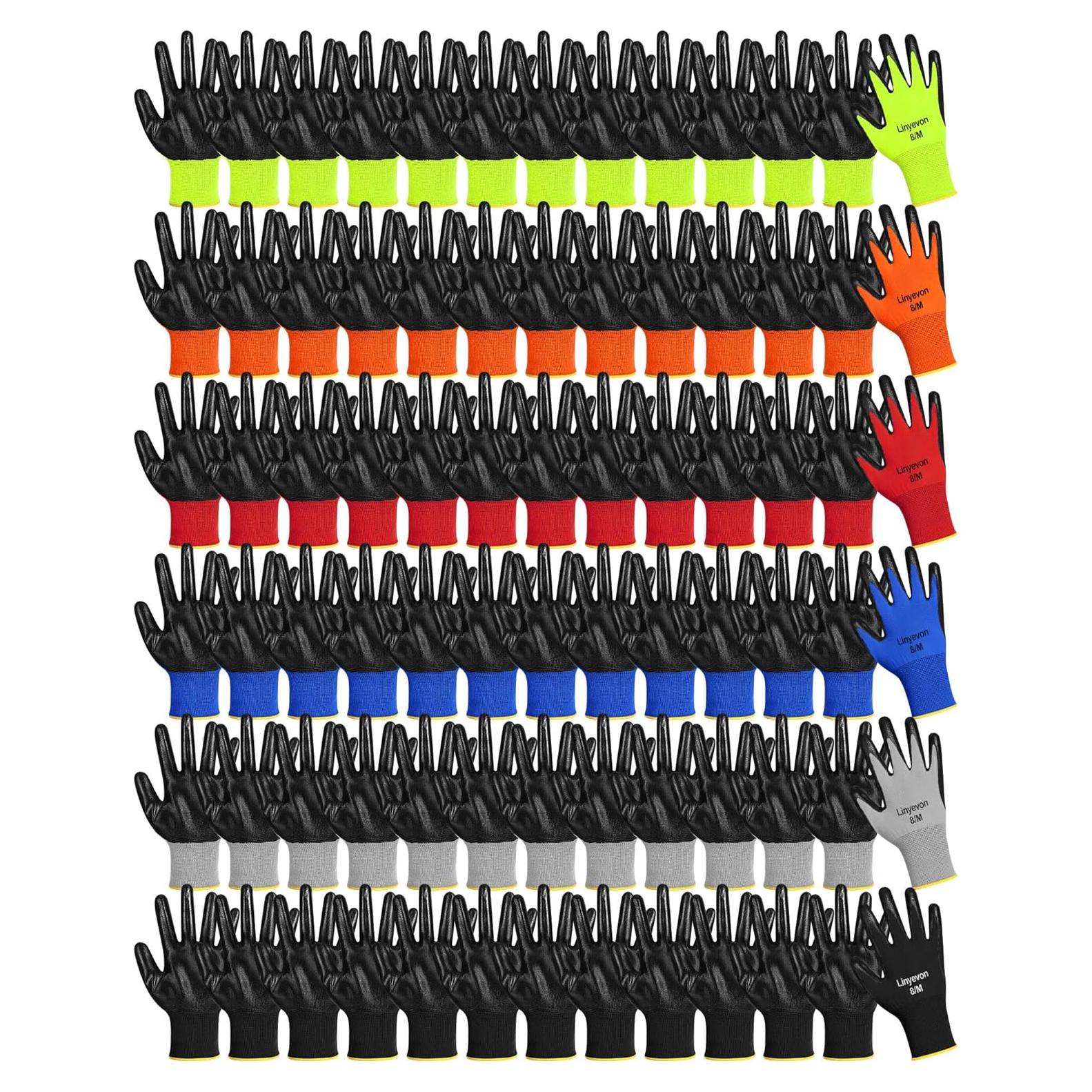 Guantes de Seguridad Maxcheck 54 Pares Goma Reutilizables