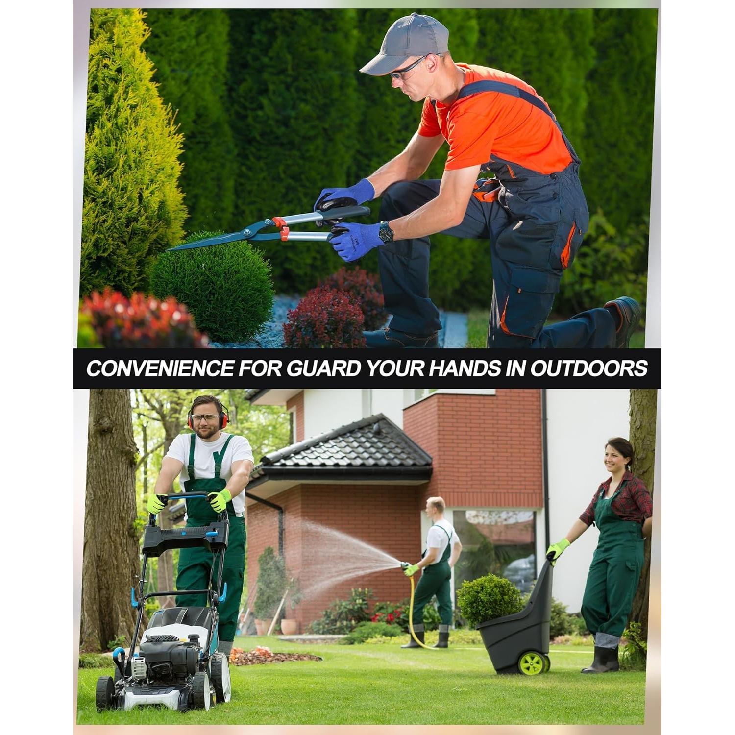 Guantes de Seguridad Maxcheck 54 Pares Goma Reutilizables