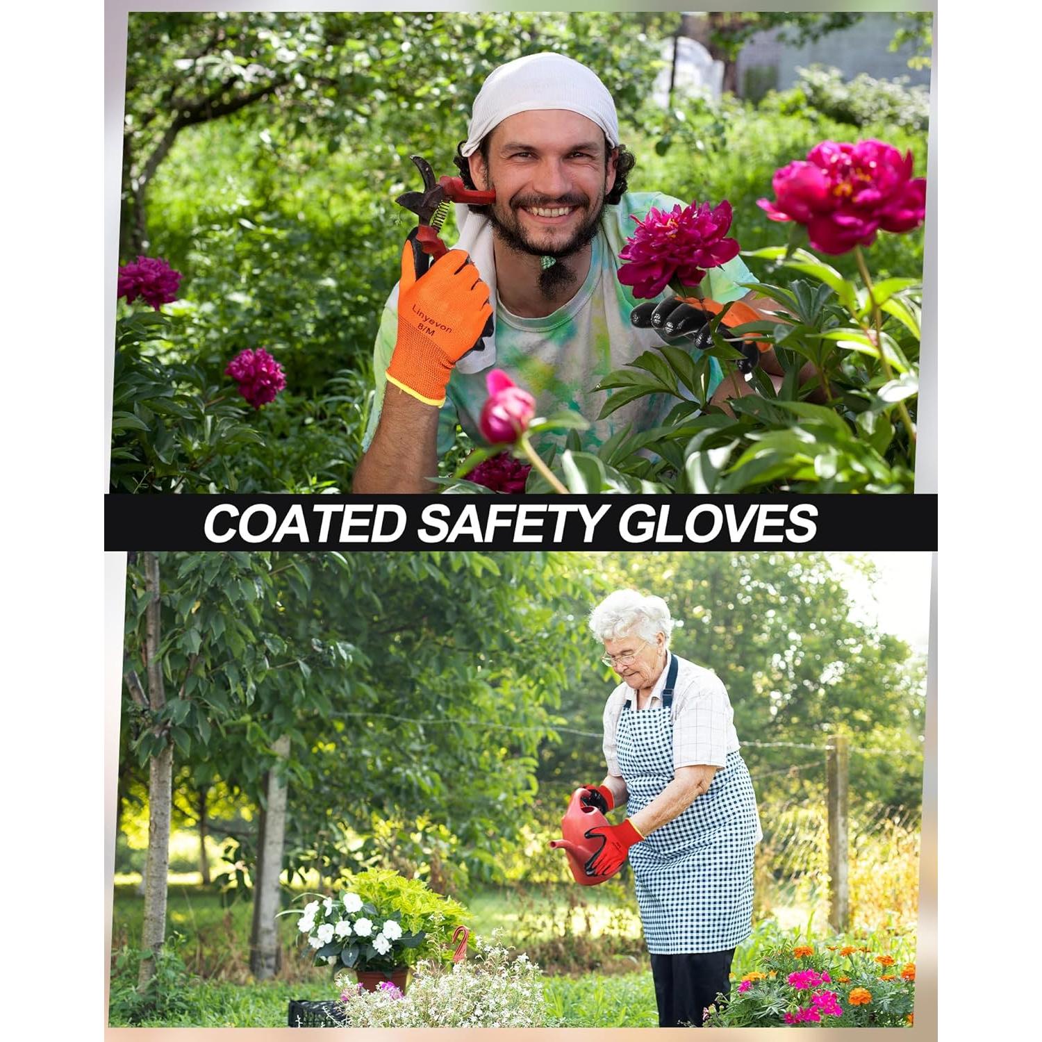 Guantes de Seguridad Maxcheck 54 Pares Goma Reutilizables