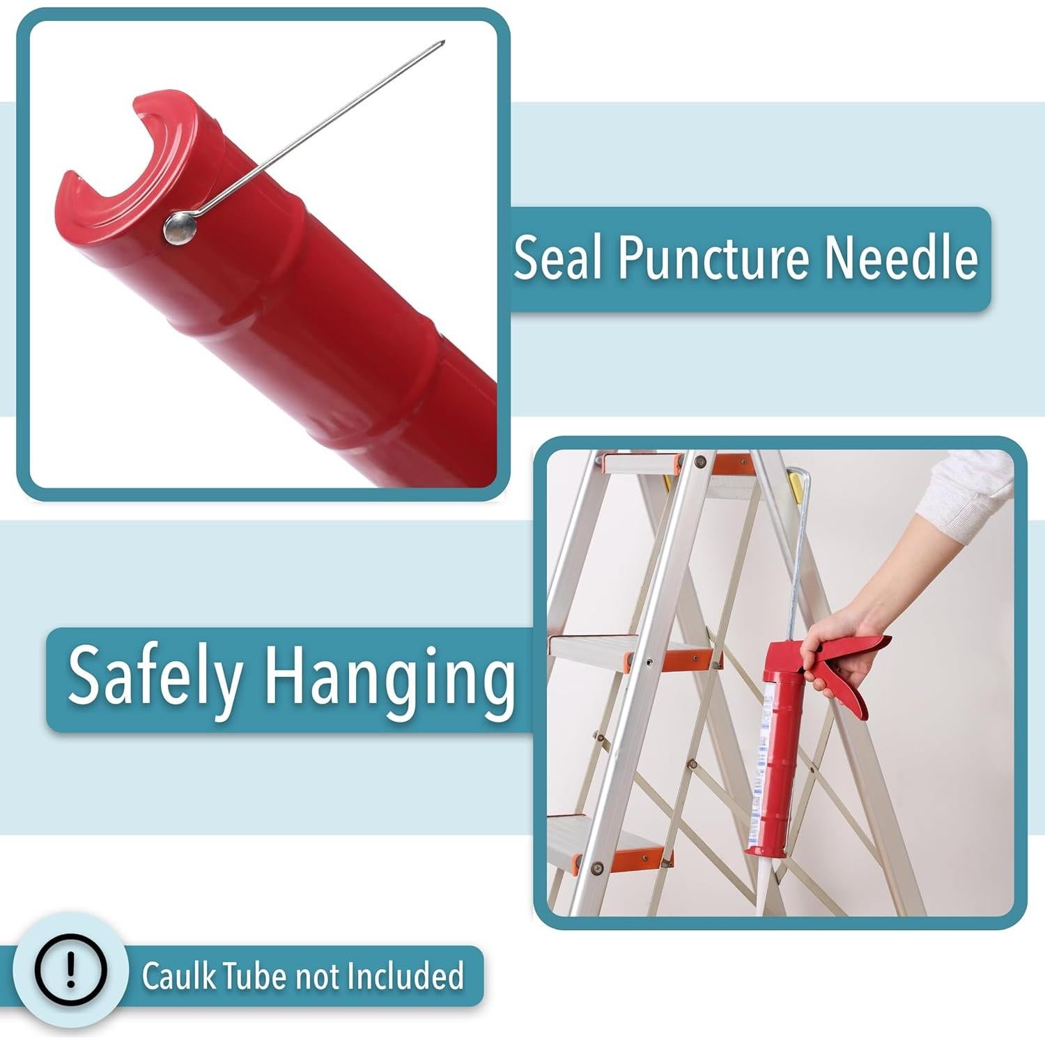 Pistola de Calafateo Bates 10:1, Rojo, 0.50 kg, Manual