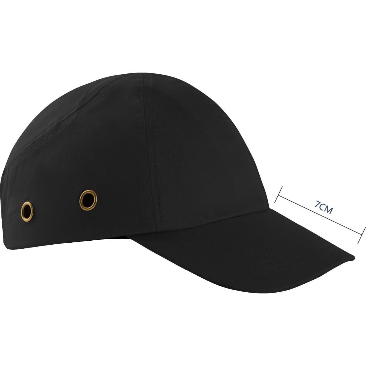 Gorra de Seguridad UBASIC A8588 Negra Transpirable