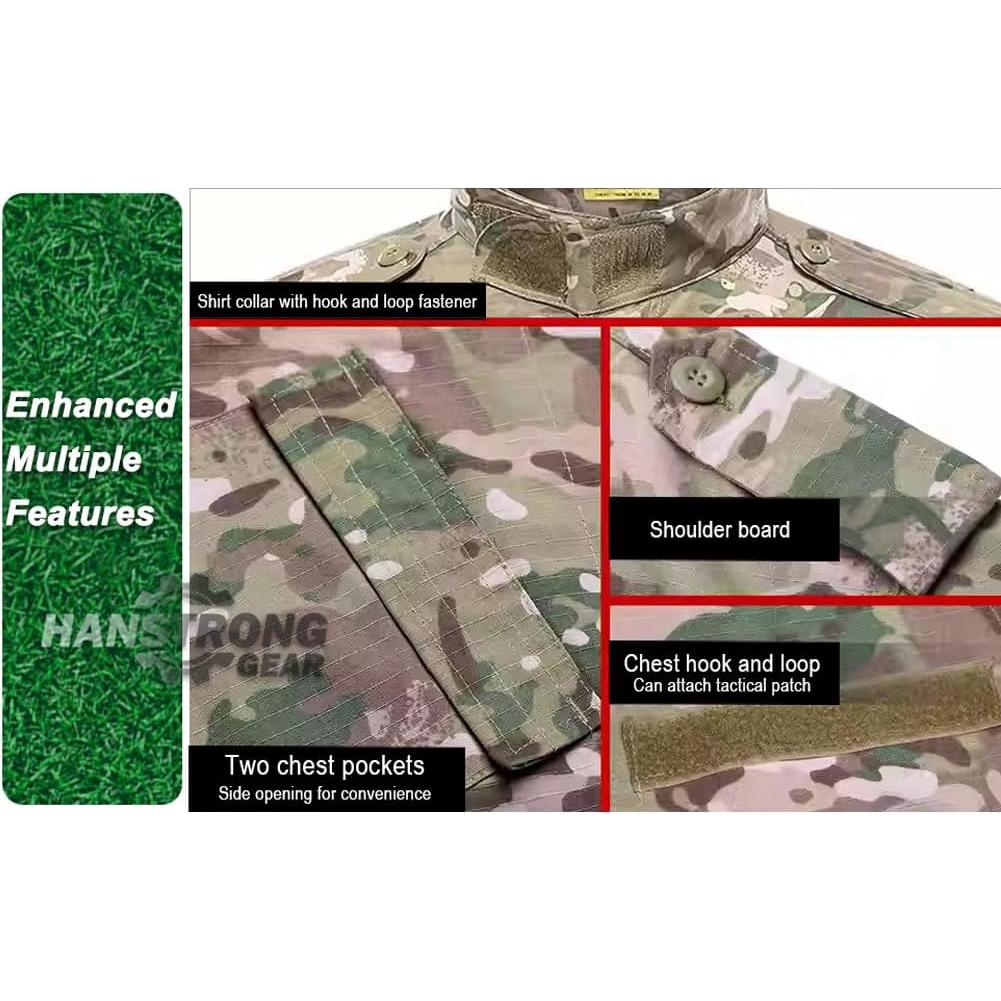 Traje BDU Táctico Militar Hombres Camisa y Pantalones