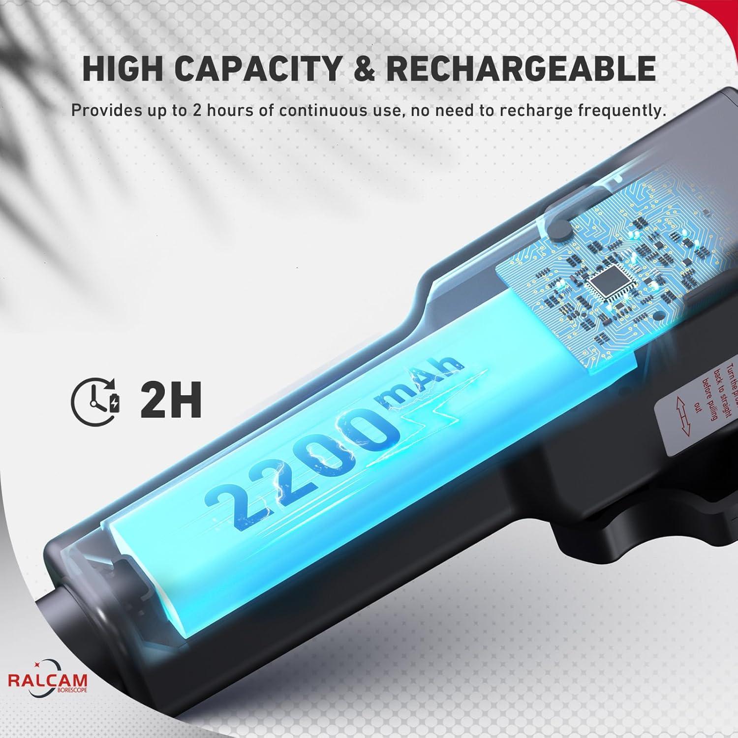 Borescopio Articulado Ralcam 5.5mm con Luz para Inspección