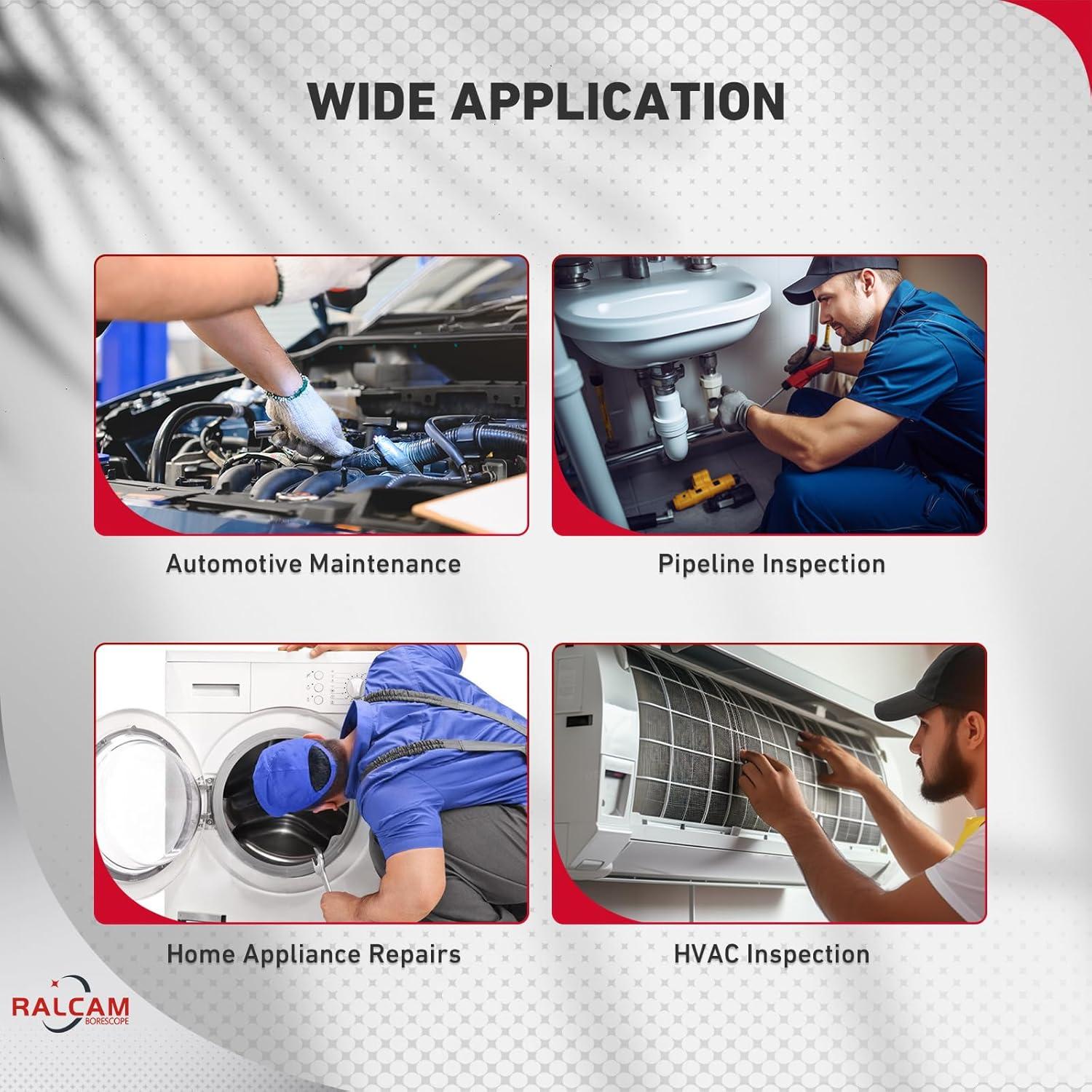 Borescopio Articulado Ralcam 5.5mm con Luz para Inspección