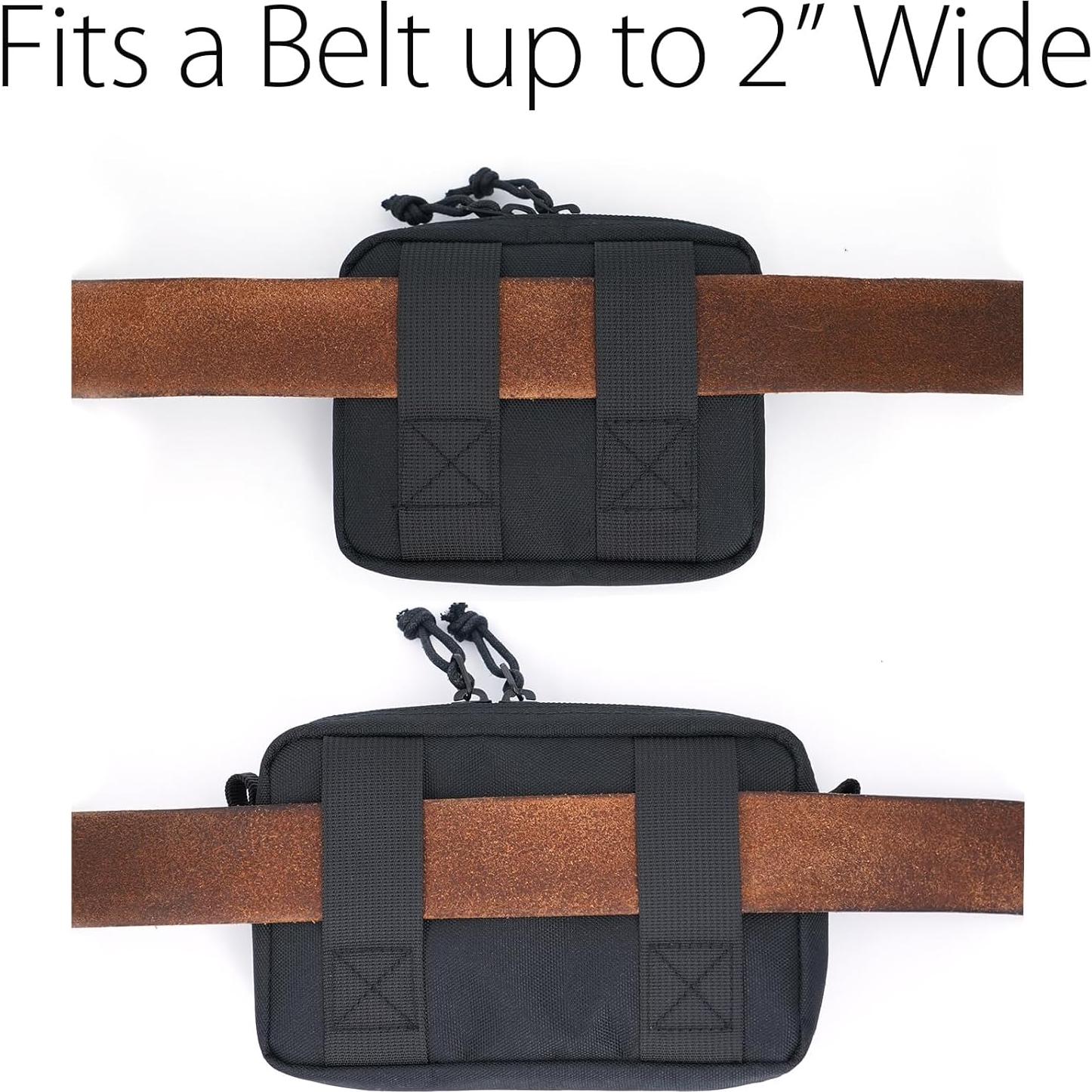 Bolsa de Cintura Diodrio 2 Pack EDC Impermeable Negra