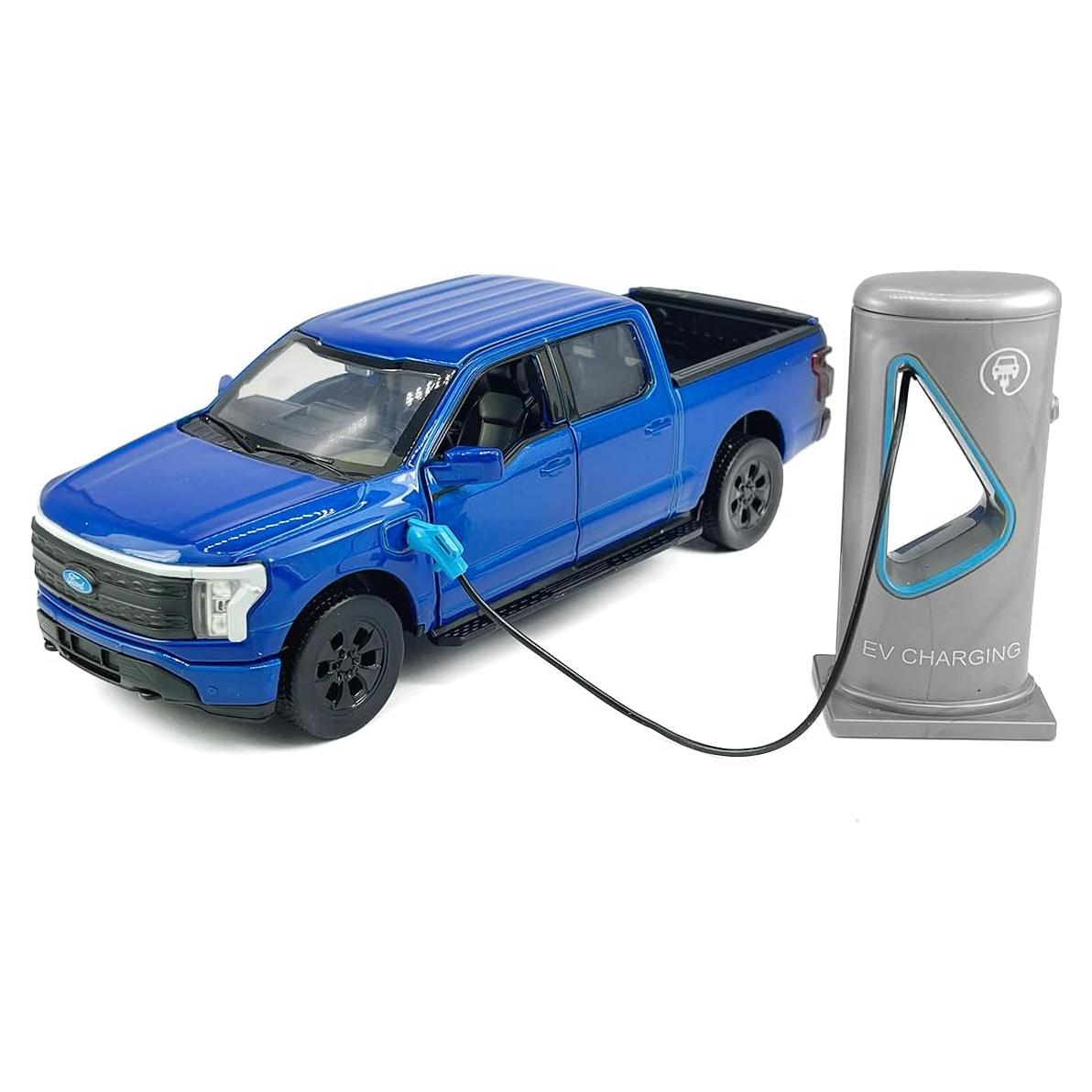 Coche de Juguete Pickup F-150 Lightning 2022 Metal 1:36 Azul