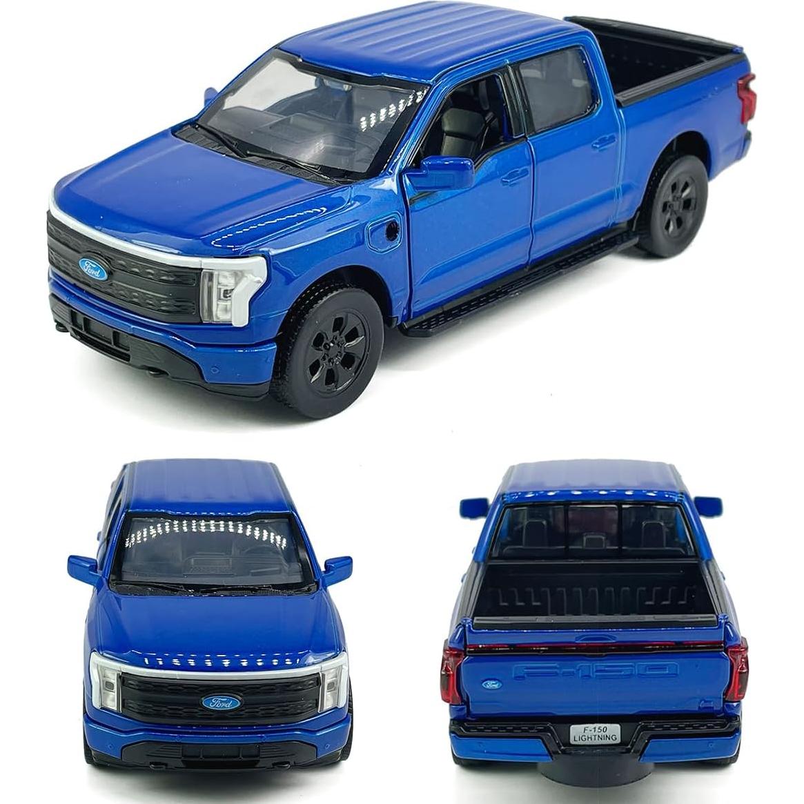 Coche de Juguete Pickup F-150 Lightning 2022 Metal 1:36 Azul