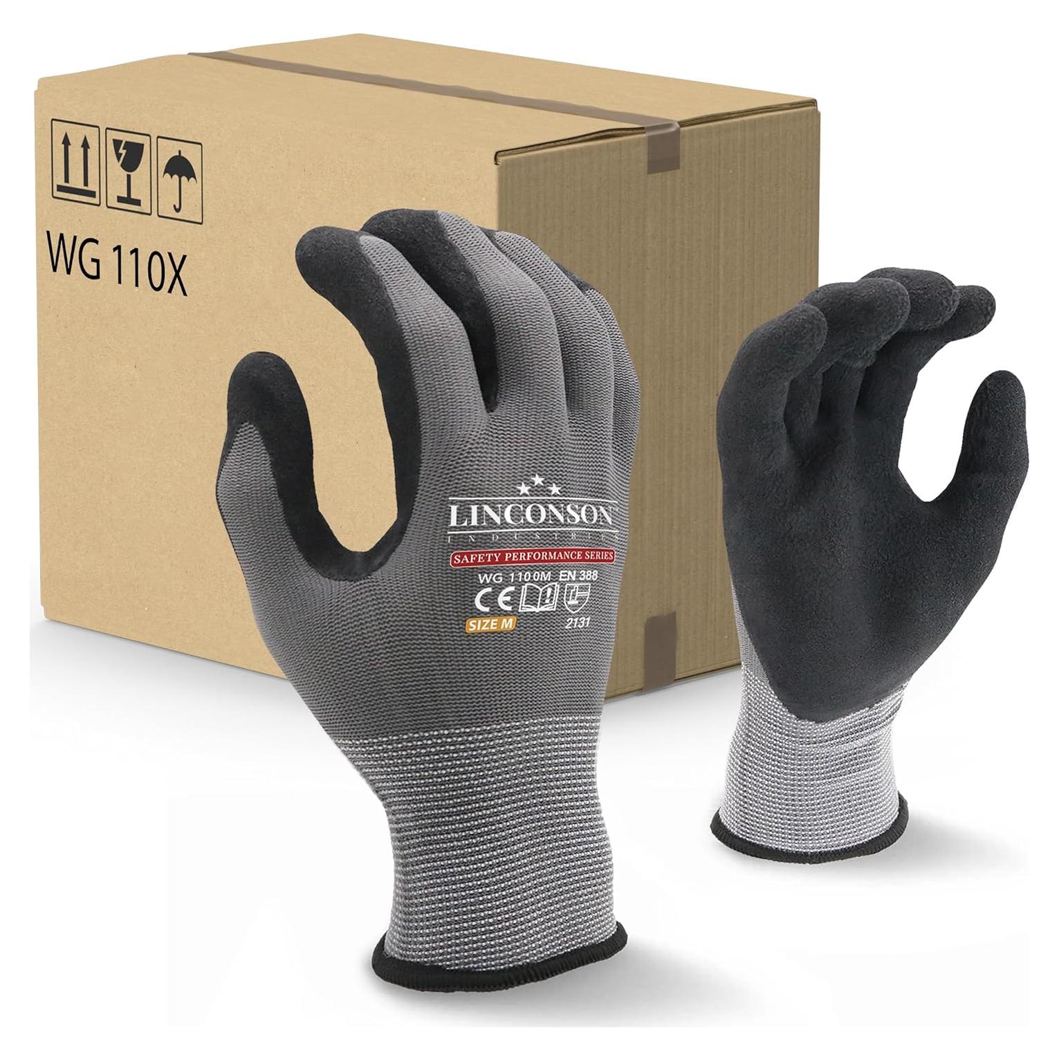 Guantes de Trabajo Linconson Wg110x 12 Piezas Seguridad