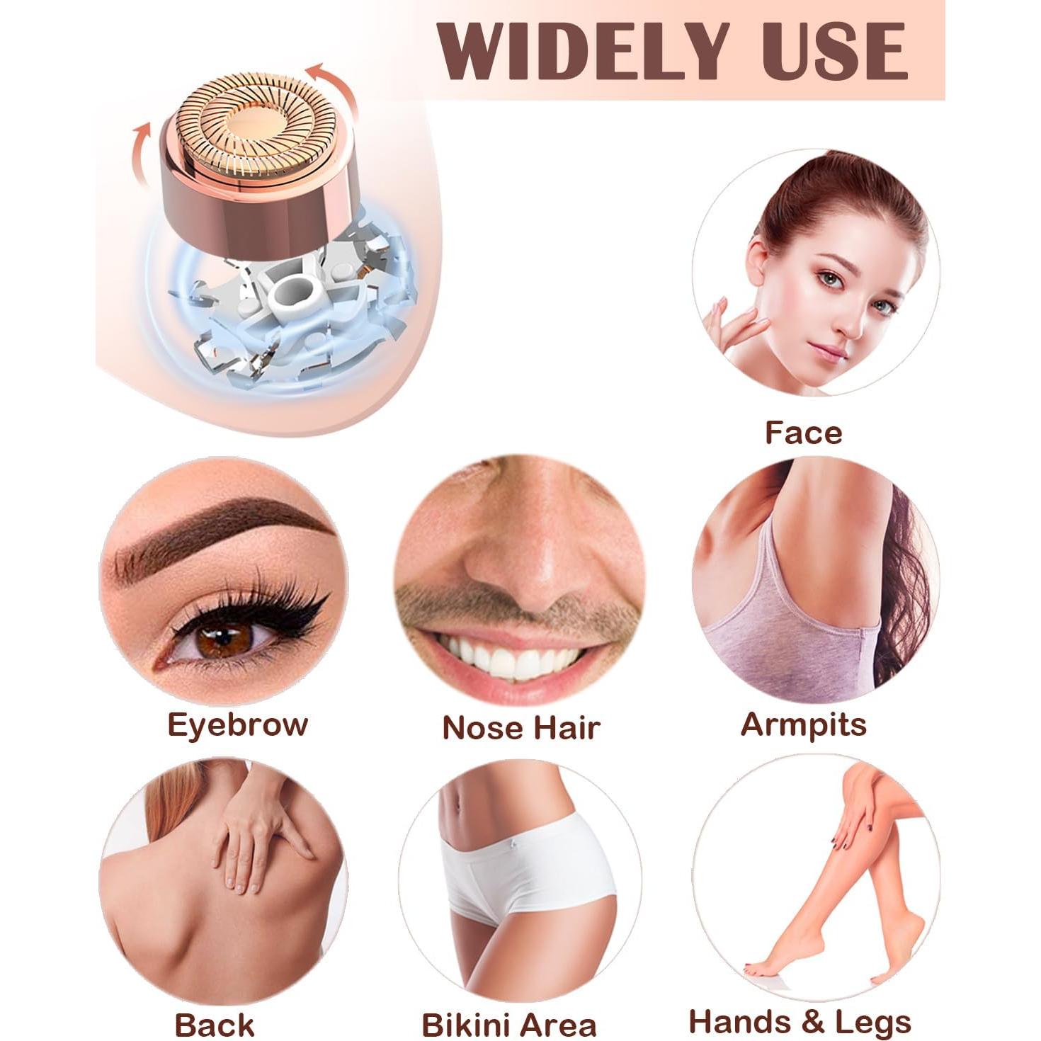 Removedor de Vello Facial y Recortador de Cejas KAYZON 2 en 1