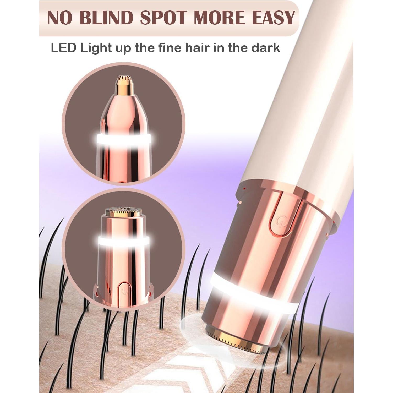 Removedor de Vello Facial y Recortador de Cejas KAYZON 2 en 1