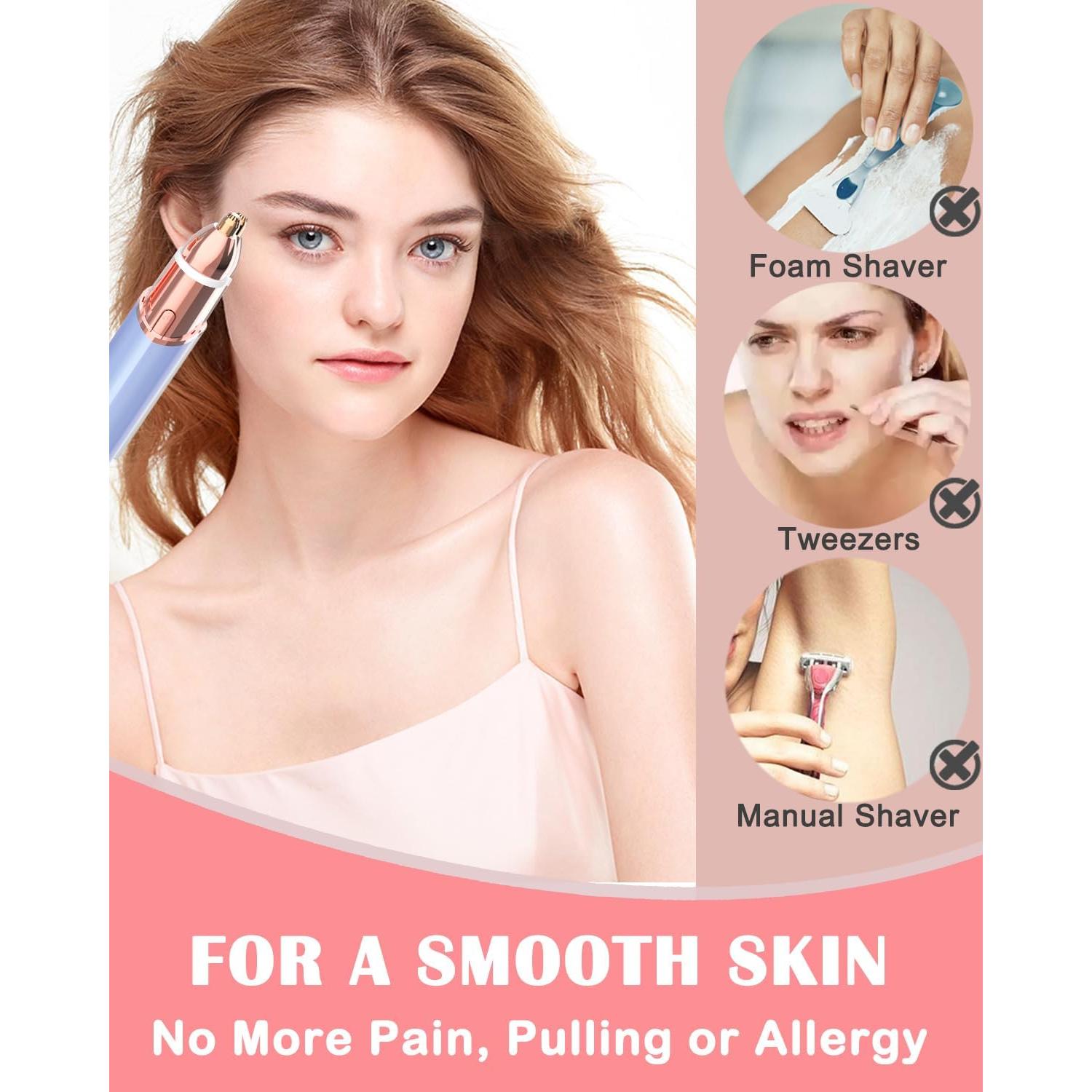 Removedor de Vello Facial y Recortador de Cejas KAYZON 2 en 1