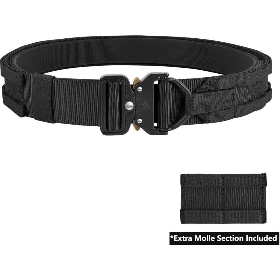 Cinturón Táctico KRYDEX 1.75" (4,45 cm) MOLLE Liberación Rápida