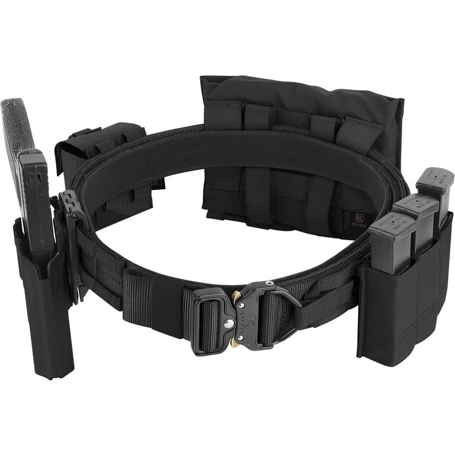 Cinturón Táctico KRYDEX 1.75" (4,45 cm) MOLLE Liberación Rápida