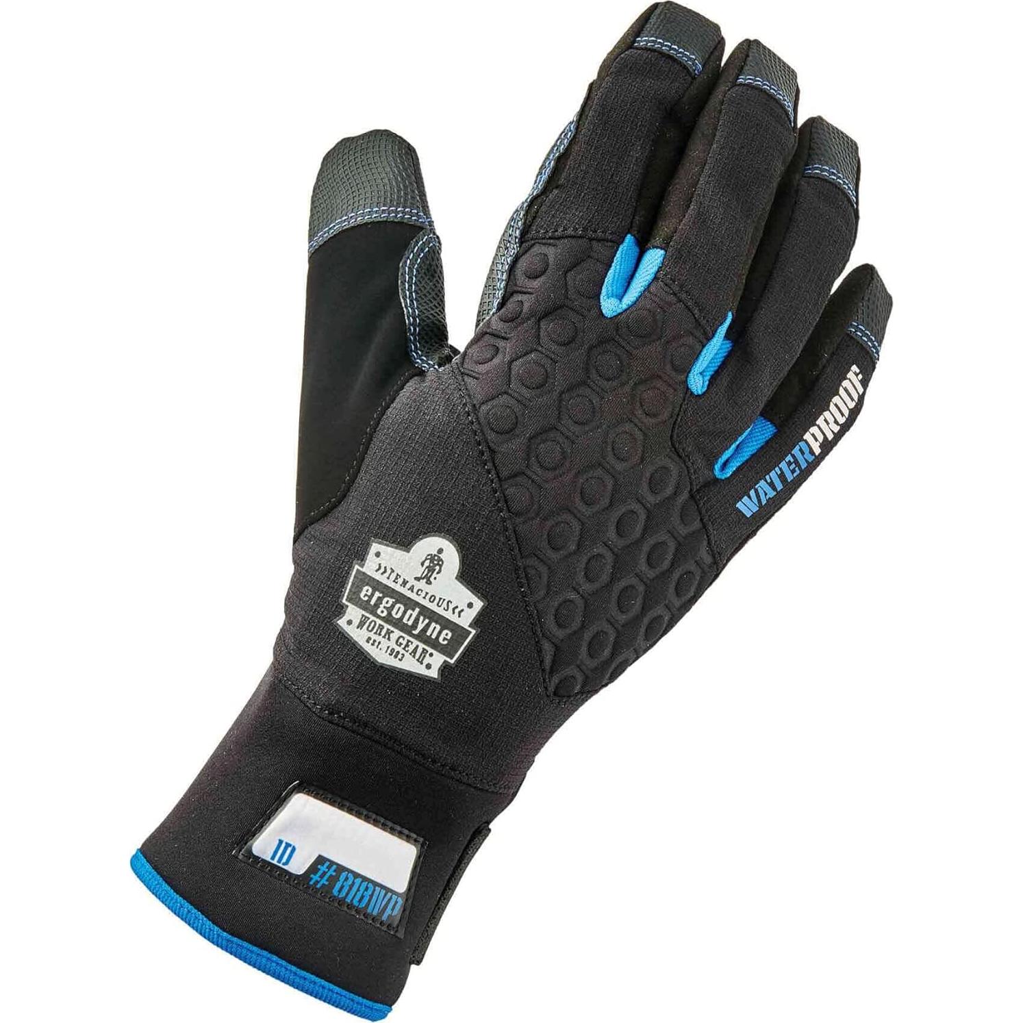 Guantes Térmicos Impermeables Ergodyne 818WP, Negro, Mediano