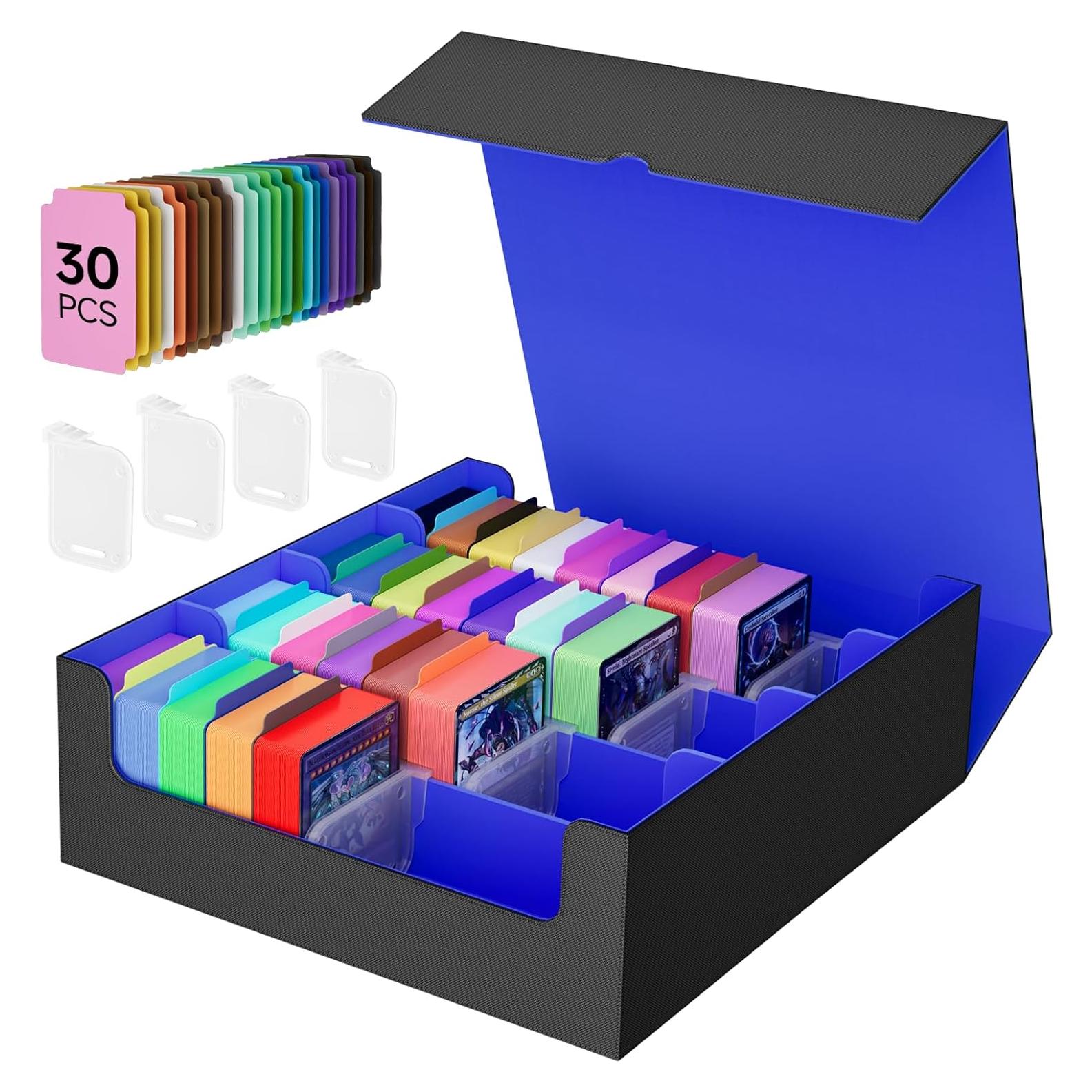 Caja de Almacenamiento de Cartas QCZBH Cuero PU 3000+ Cartas