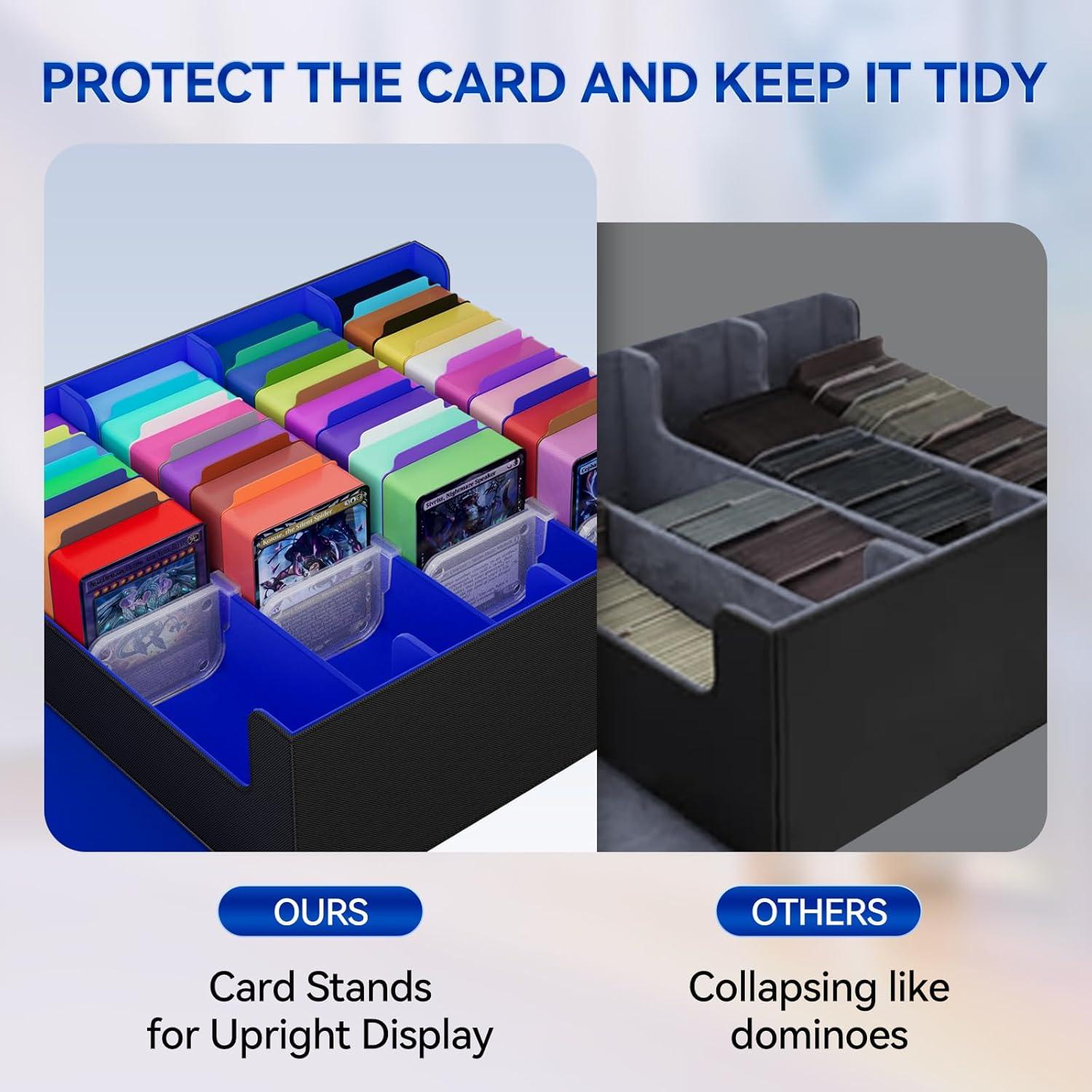 Caja de Almacenamiento de Cartas QCZBH Cuero PU 3000+ Cartas