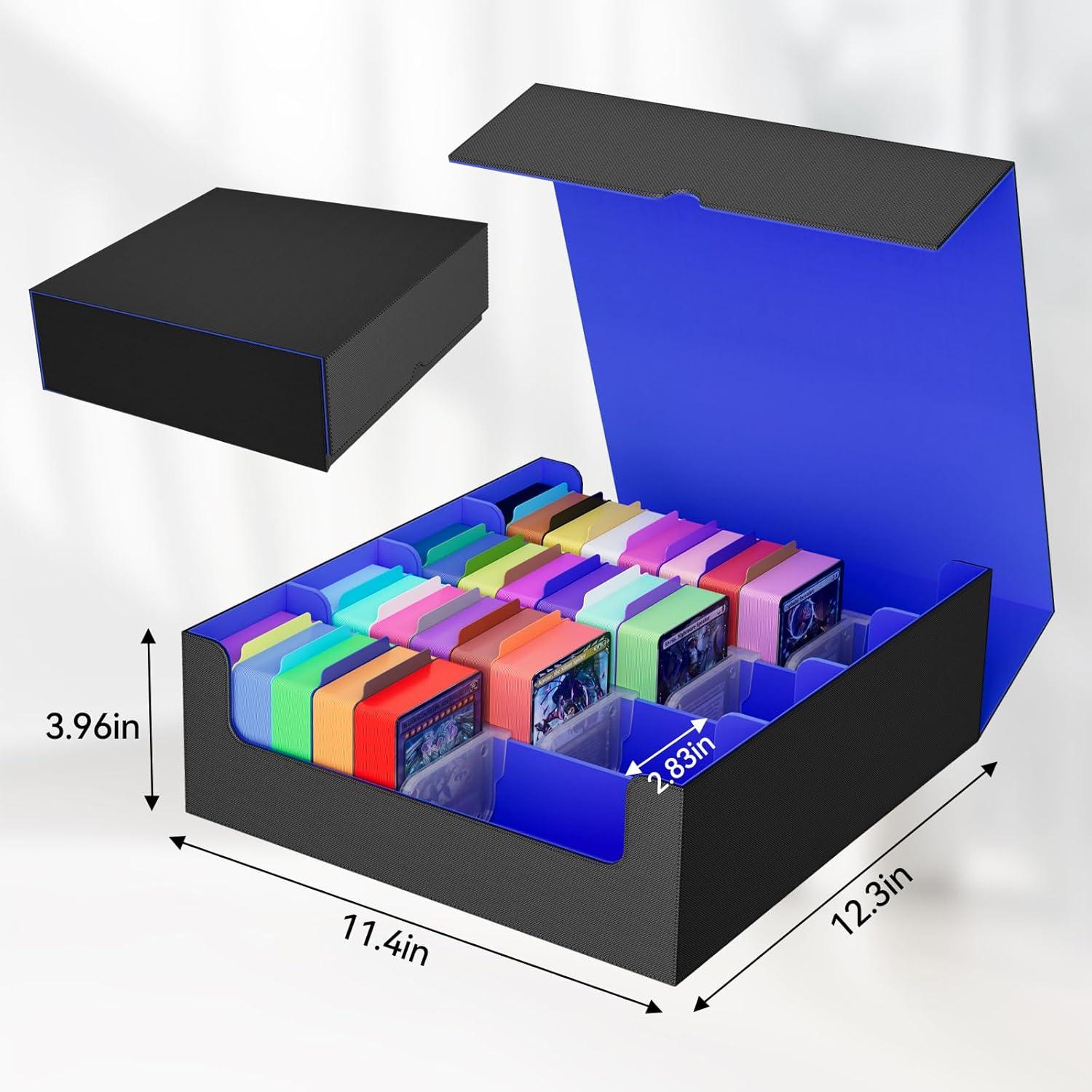 Caja de Almacenamiento de Cartas QCZBH Cuero PU 3000+ Cartas