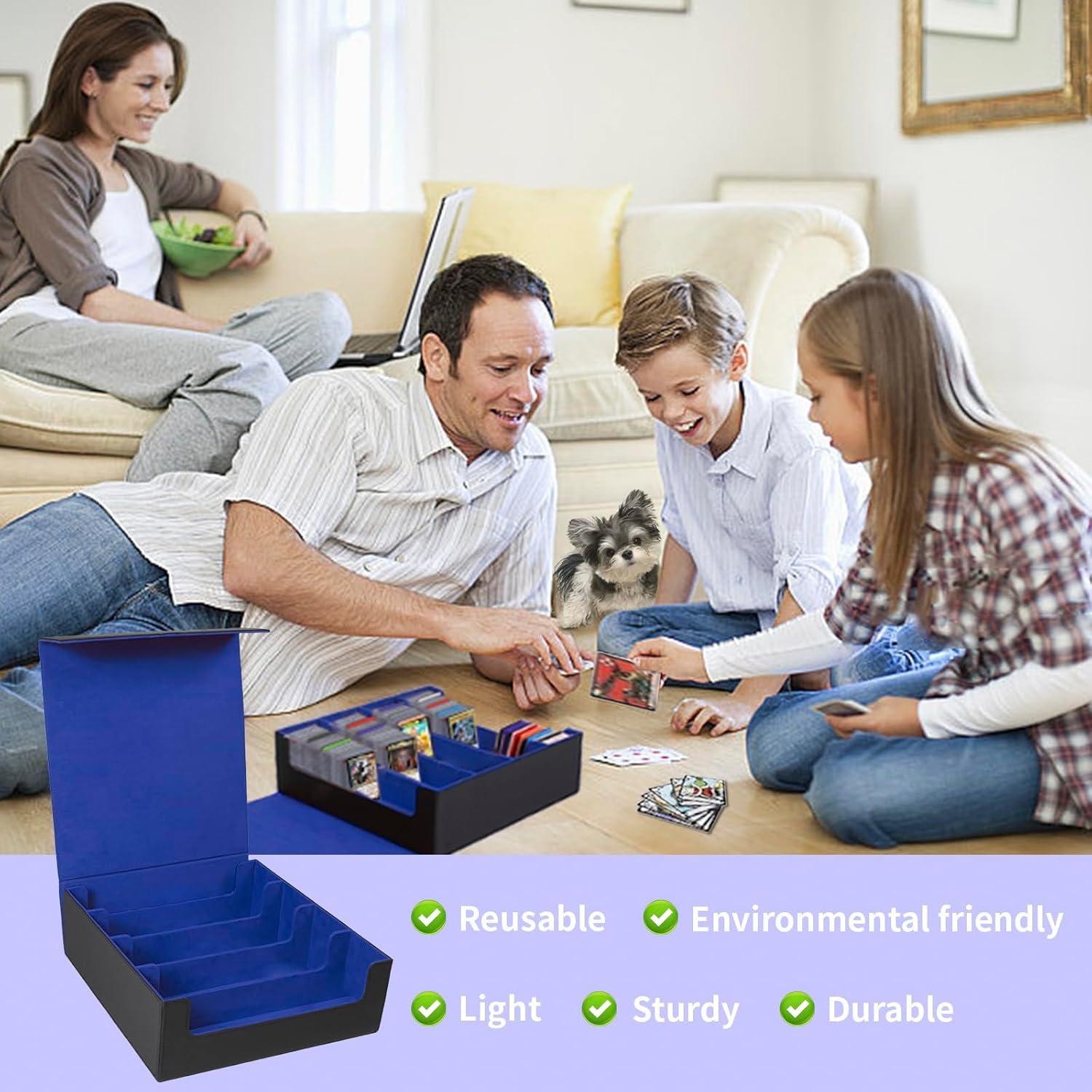 Caja de Almacenamiento de Cartas QCZBH Cuero PU 3000+ Cartas