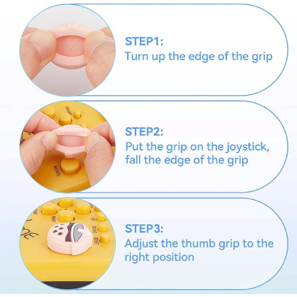 Agarraderas de Pulgar GORGECRAFT para Switch OLED Lite 4Pcs