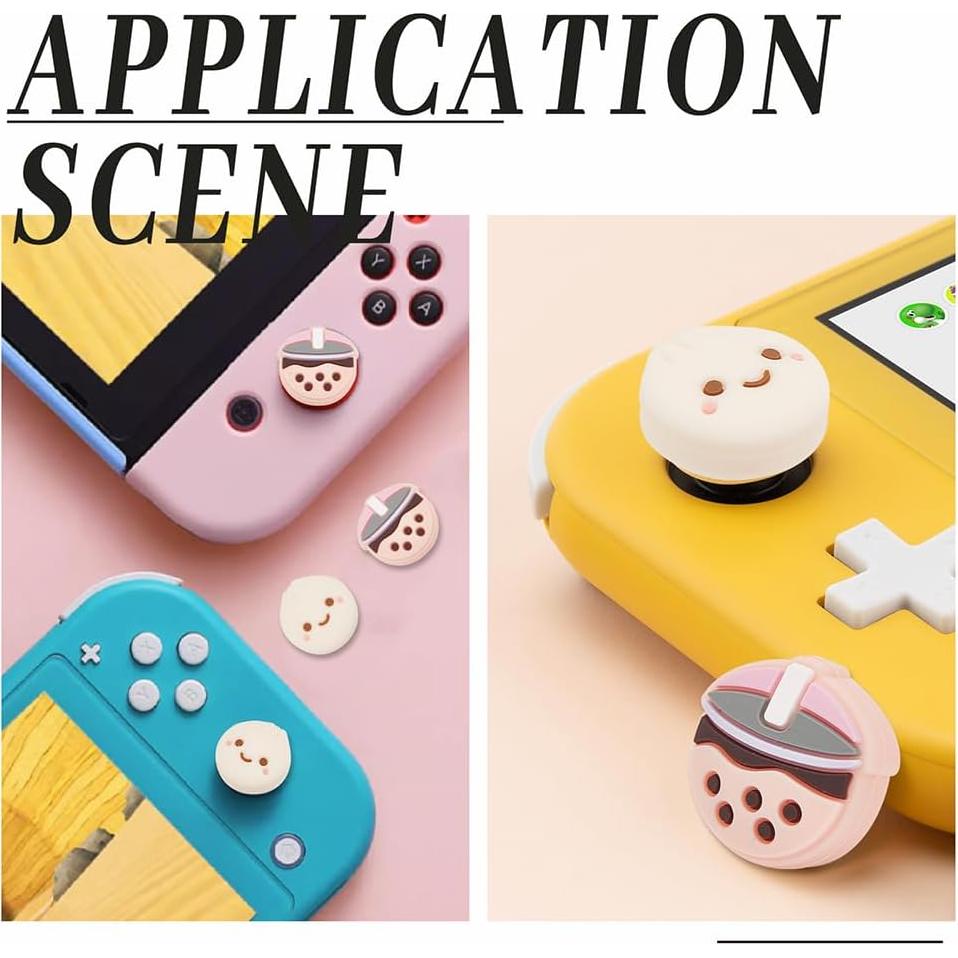 Agarraderas de Pulgar GORGECRAFT para Switch OLED Lite 4Pcs