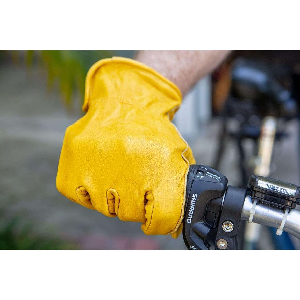 Guantes de Trabajo G & F de Cuero Reforzados - Paquete de 3