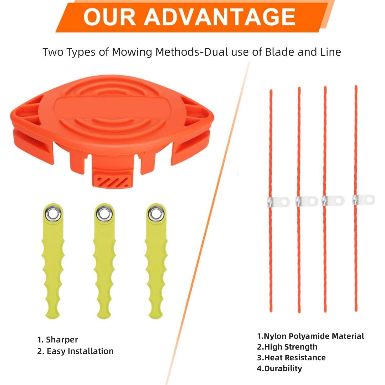 Cuchilla y Línea de Desmalezadora AF-100 Kaberalty 0.11"