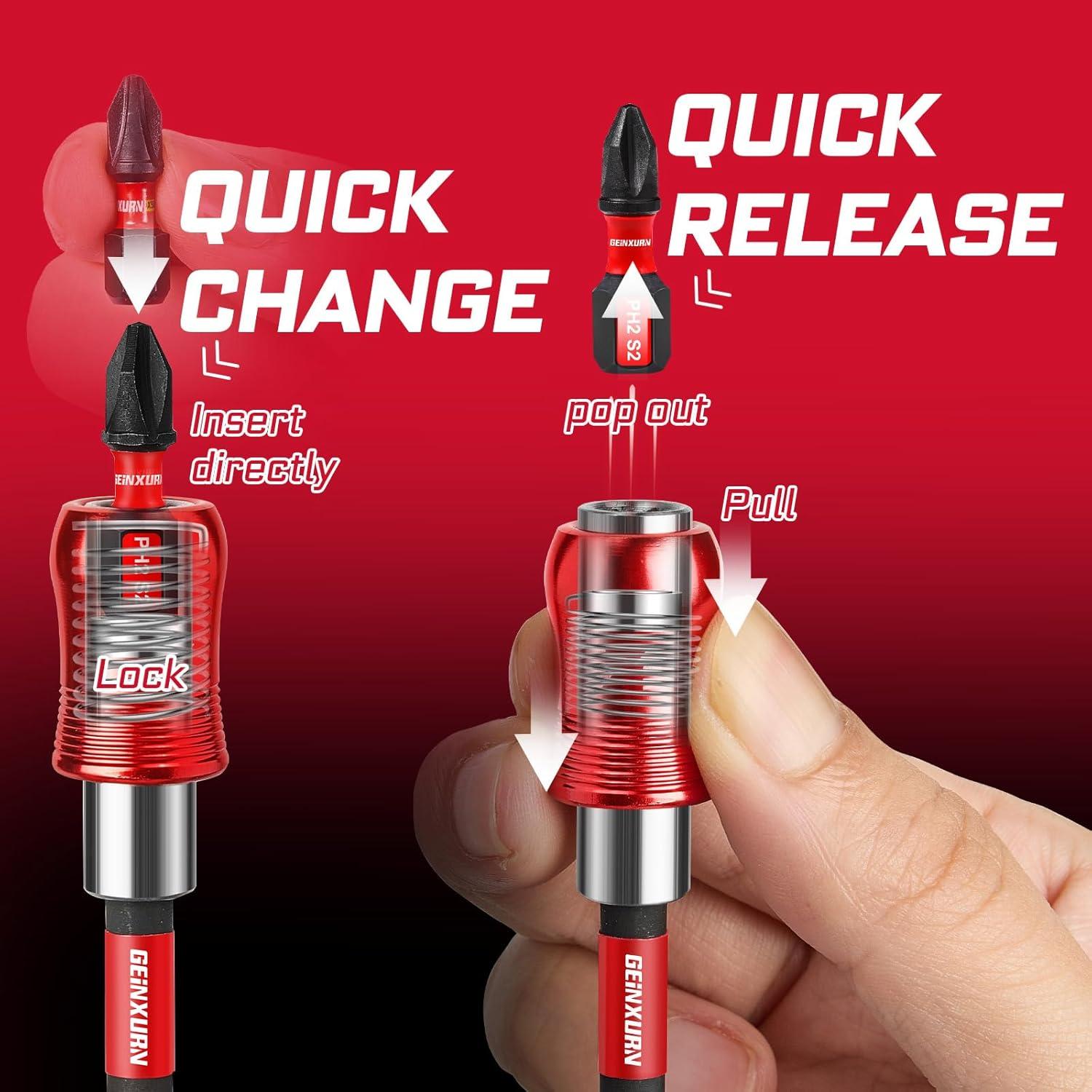 Soporte de Punta de Destornillador de Impacto GEINXURN 12"